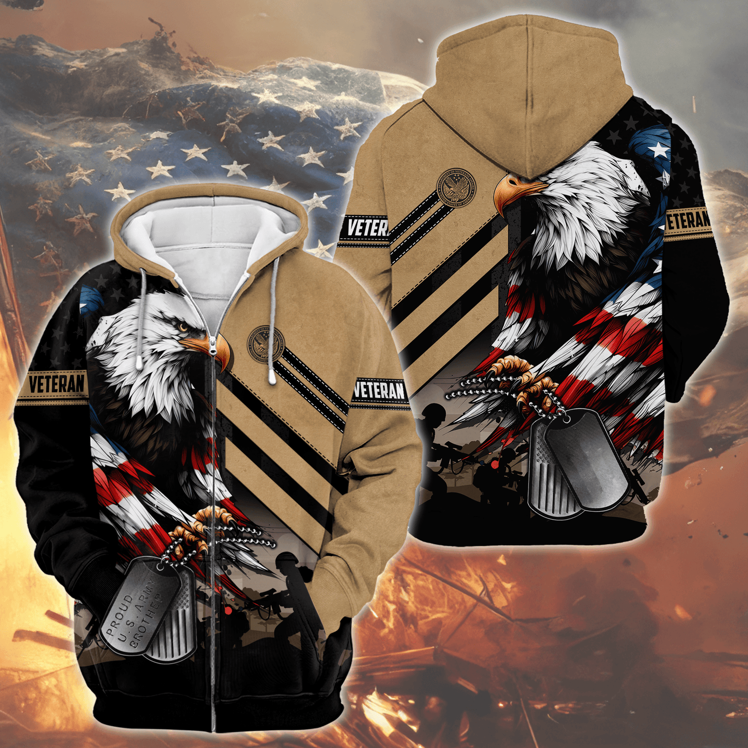 U.S. Coast Guard Eagle Hoodie | Patriotic Gift