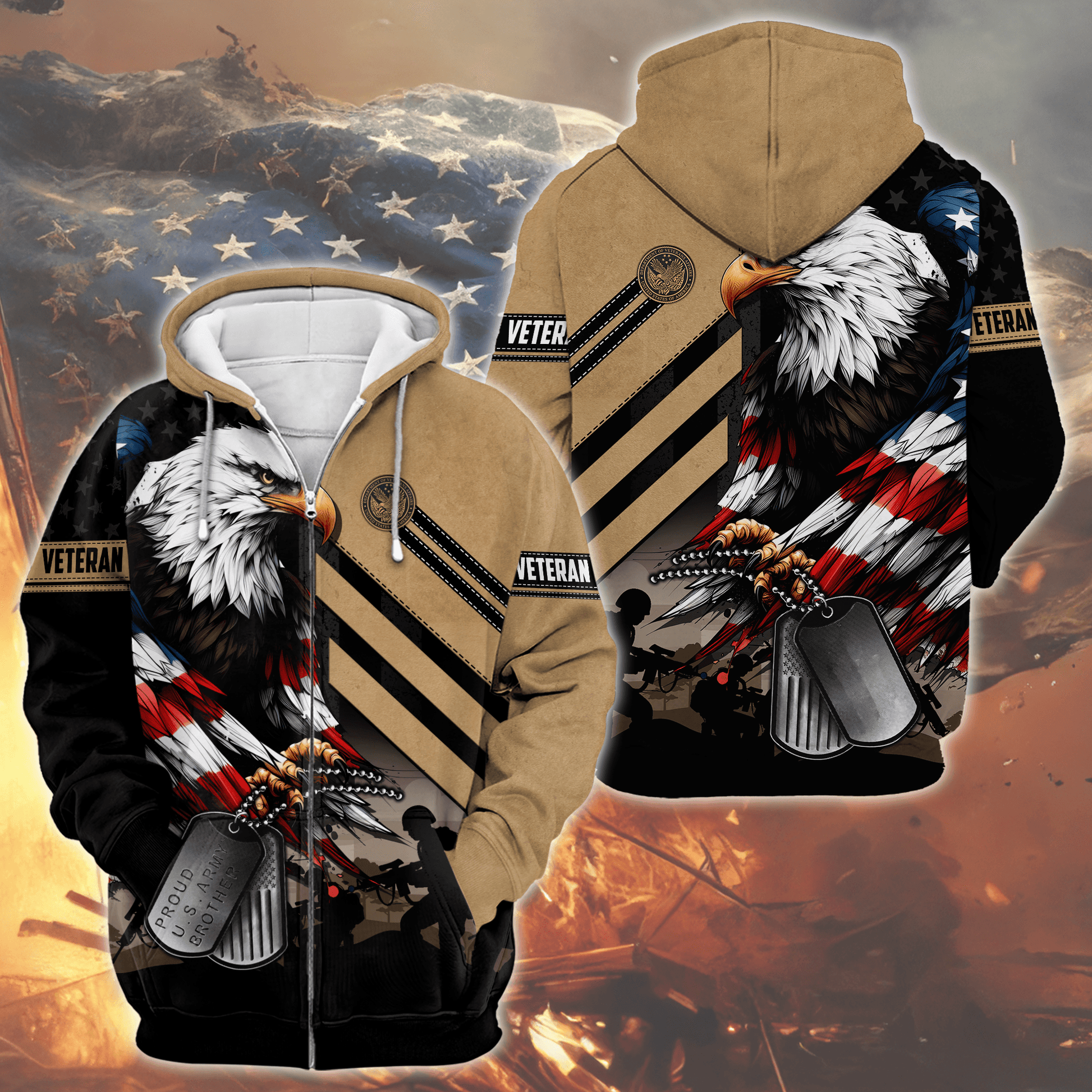 U.S. Coast Guard Eagle Hoodie | Patriotic Gift