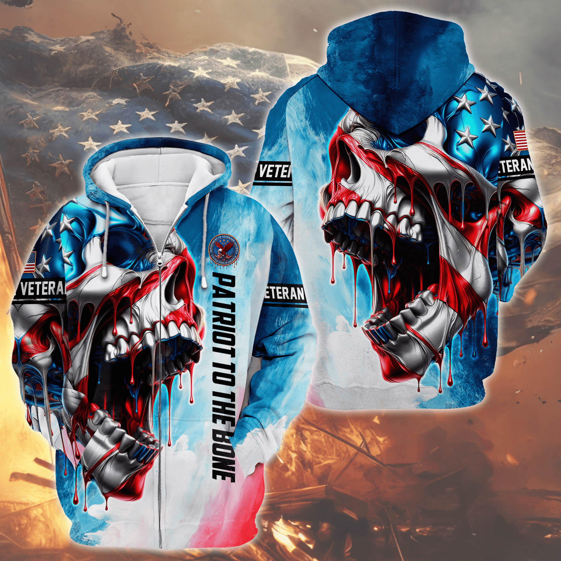 U.S. Coast Guard American Flag Hoodie | Patriotic Gift