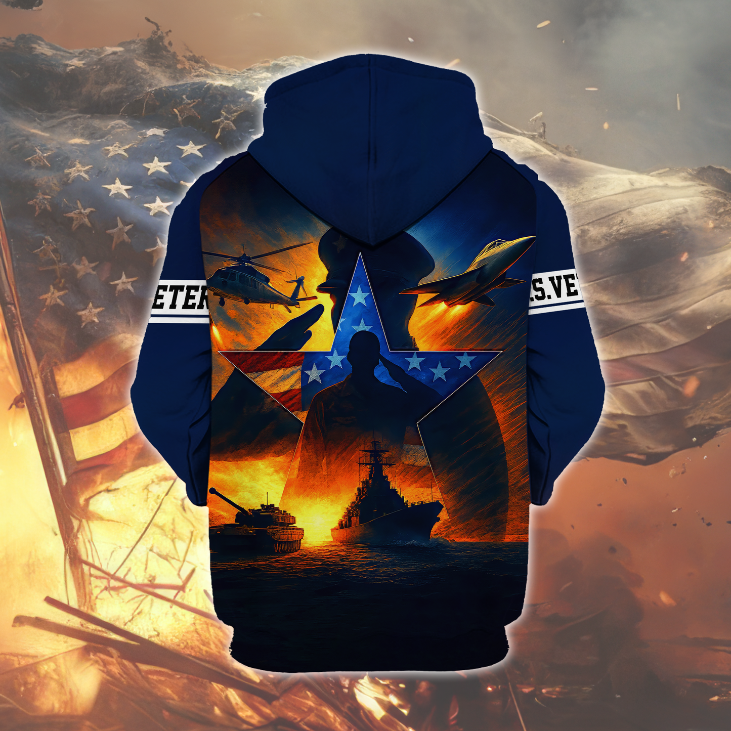 U.S. Veteran Zip Hoodie | Patriotic Gift