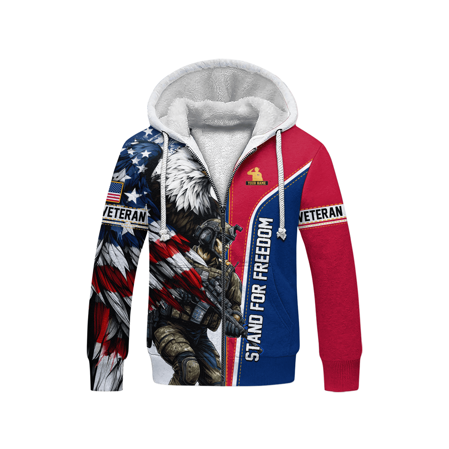 U.S. Coast Guard American Flag Hoodie | Patriotic Gift