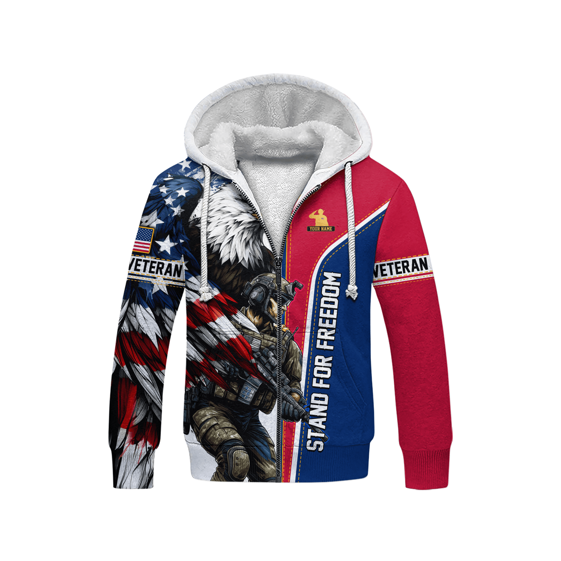U.S. Coast Guard American Flag Hoodie | Patriotic Gift