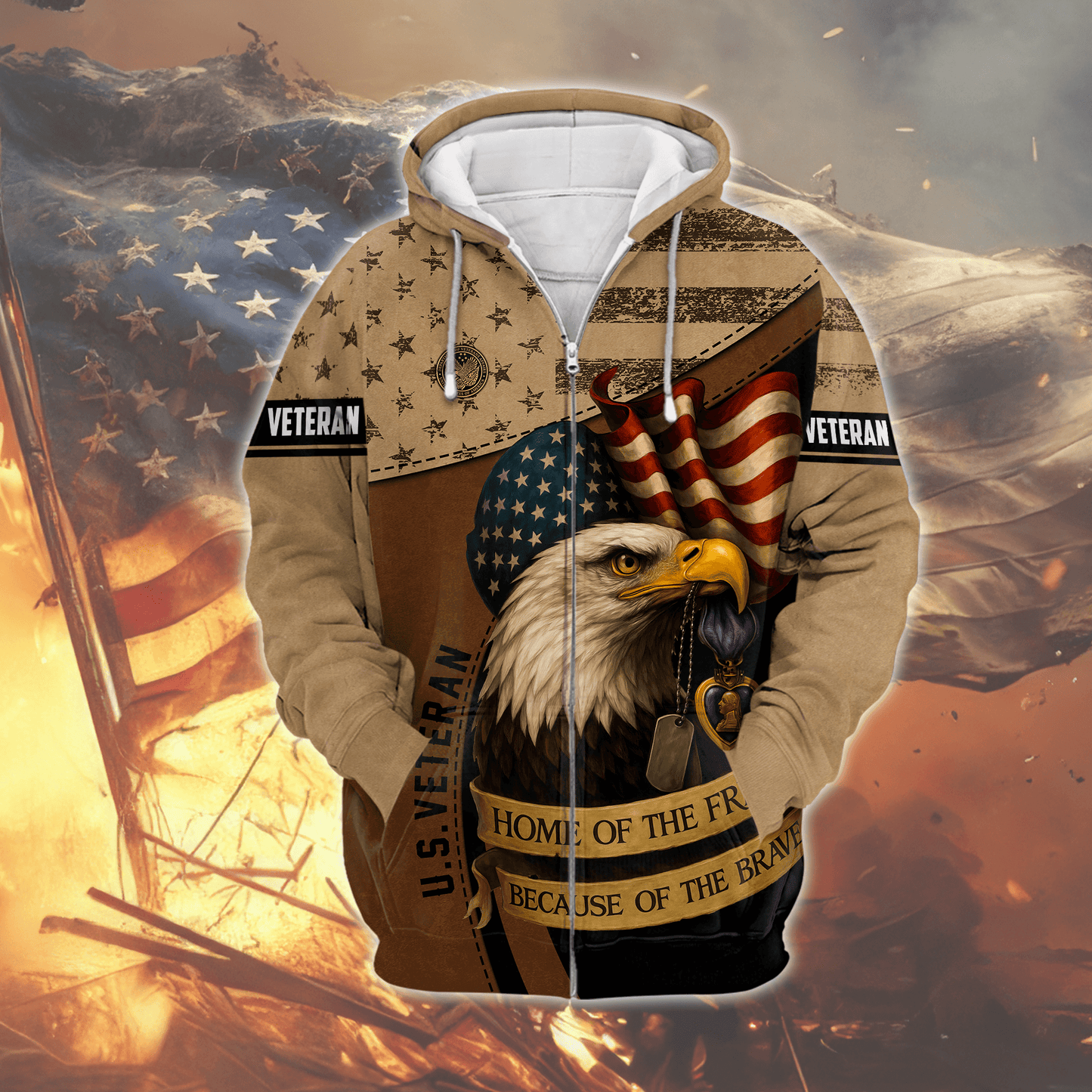 U.S. Coast Guard Eagle Hoodie | Patriotic Gift