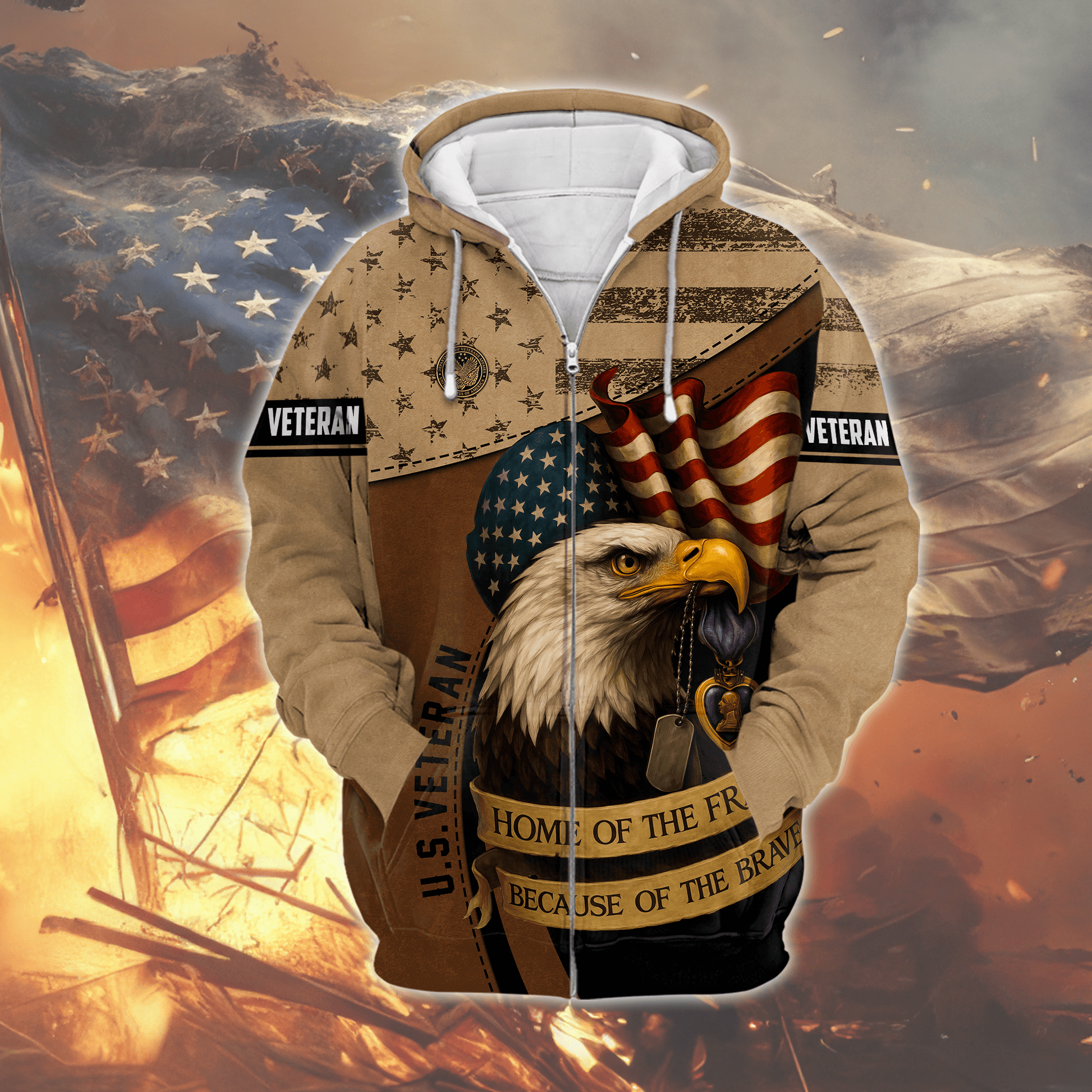 U.S. Coast Guard Eagle Hoodie | Patriotic Gift