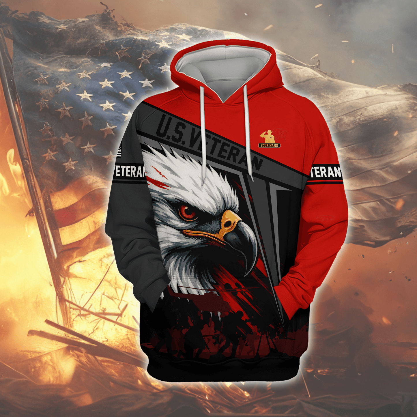 U.S. Coast Guard Eagle Hoodie | Patriotic Gift