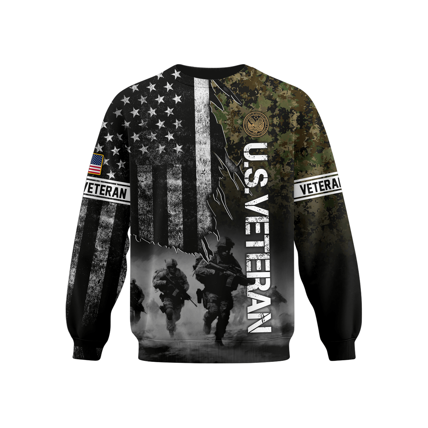 U.S. Coast Guard American Flag Hoodie | Patriotic Gift