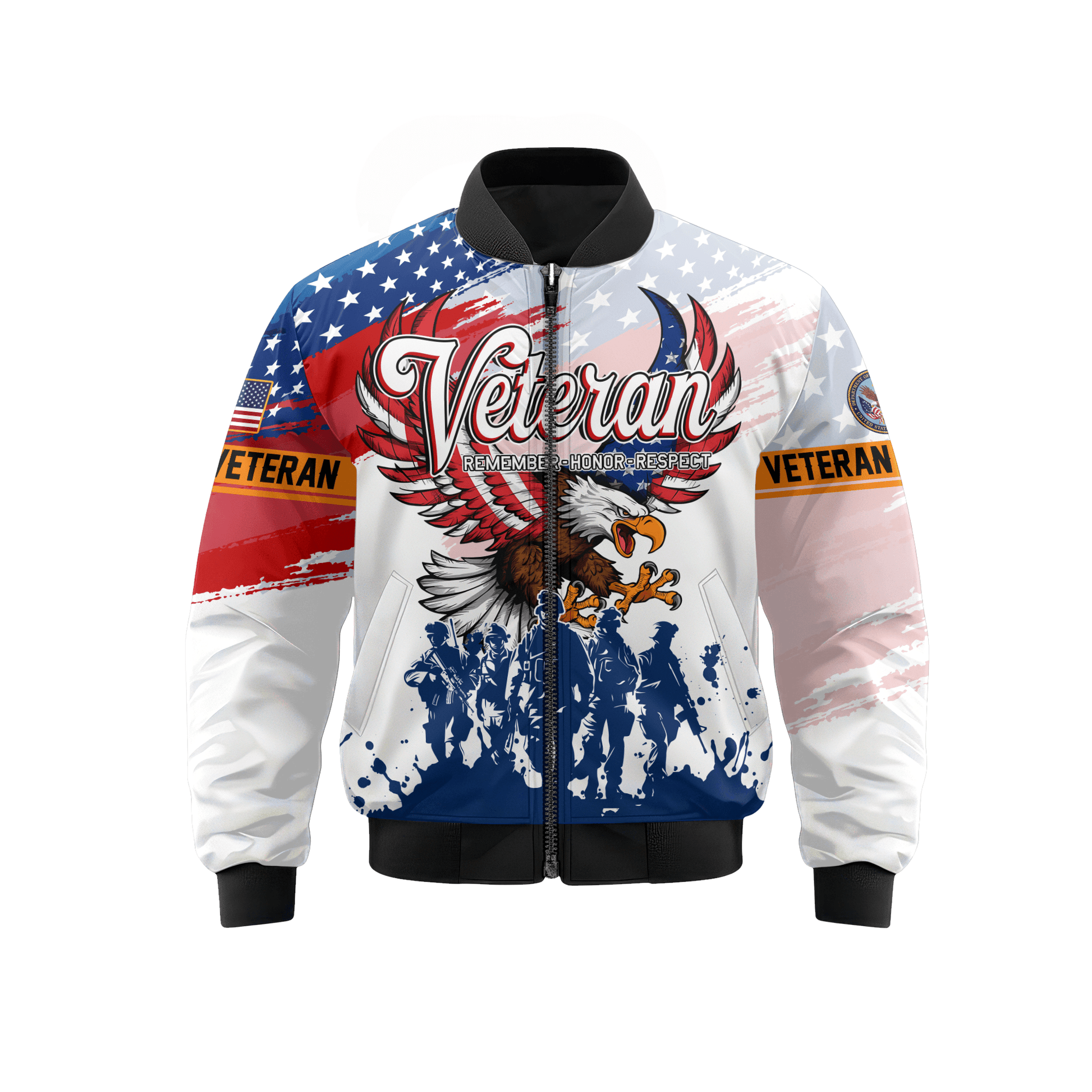 U.S. Coast Guard Eagle Hoodie VET31106 | Patriotic Gift