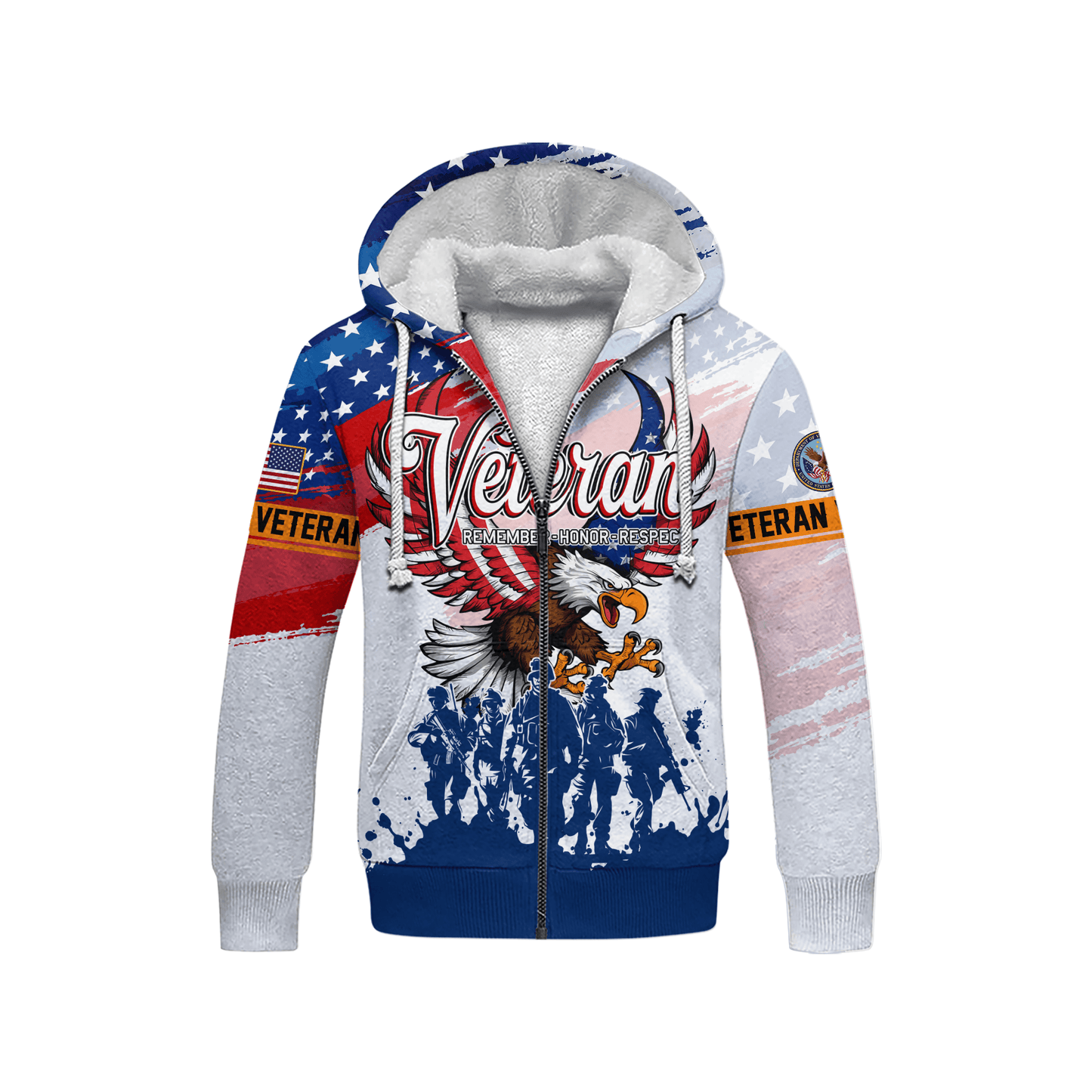 U.S. Coast Guard Eagle Hoodie VET31106 | Patriotic Gift