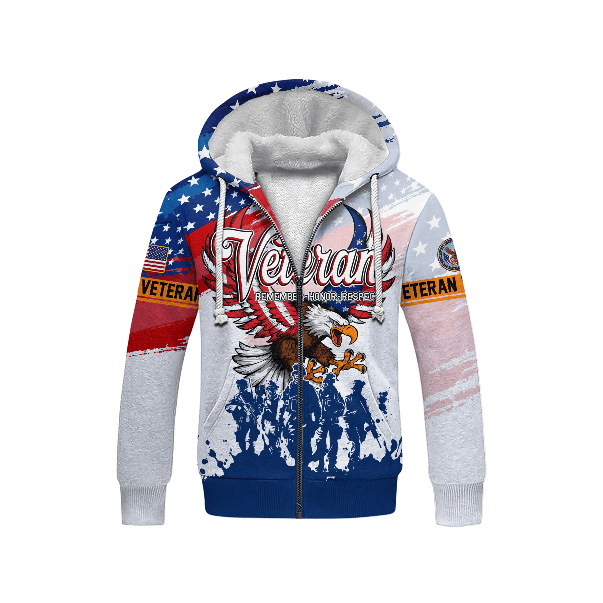 U.S. Coast Guard Eagle Hoodie VET31106 | Patriotic Gift