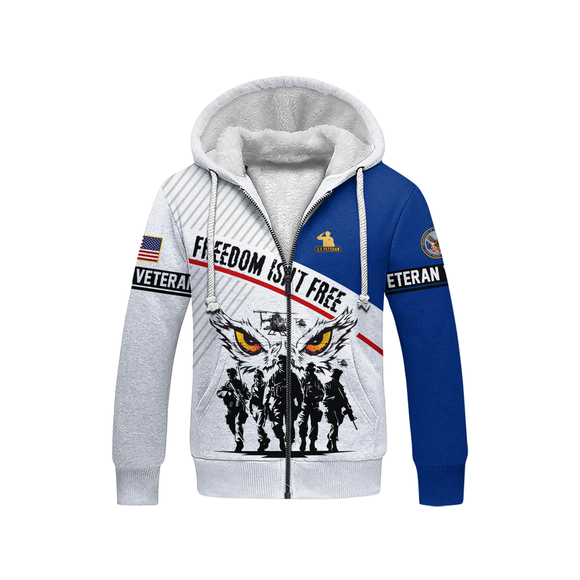 U.S. Coast Guard Eagle Hoodie VET31102 | Patriotic Gift