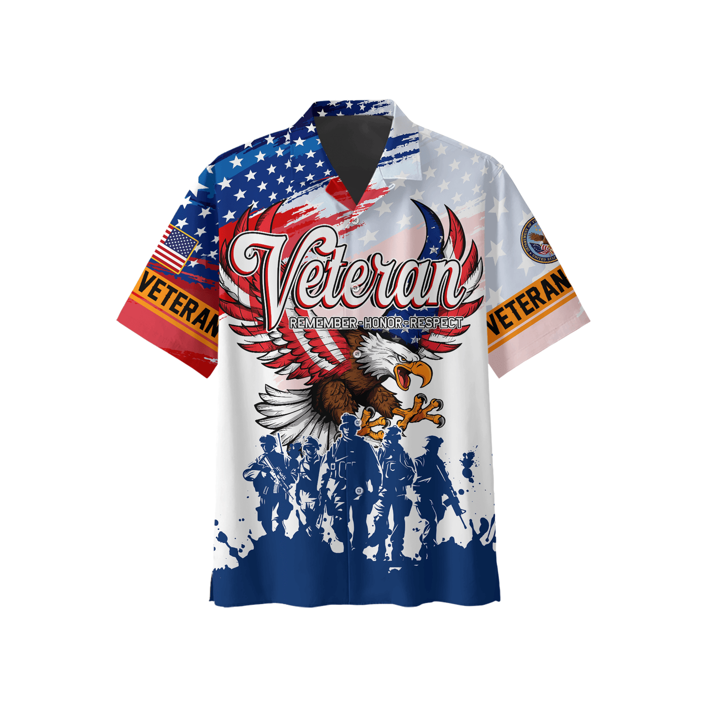 U.S. Coast Guard Eagle Hoodie VET31106 | Patriotic Gift