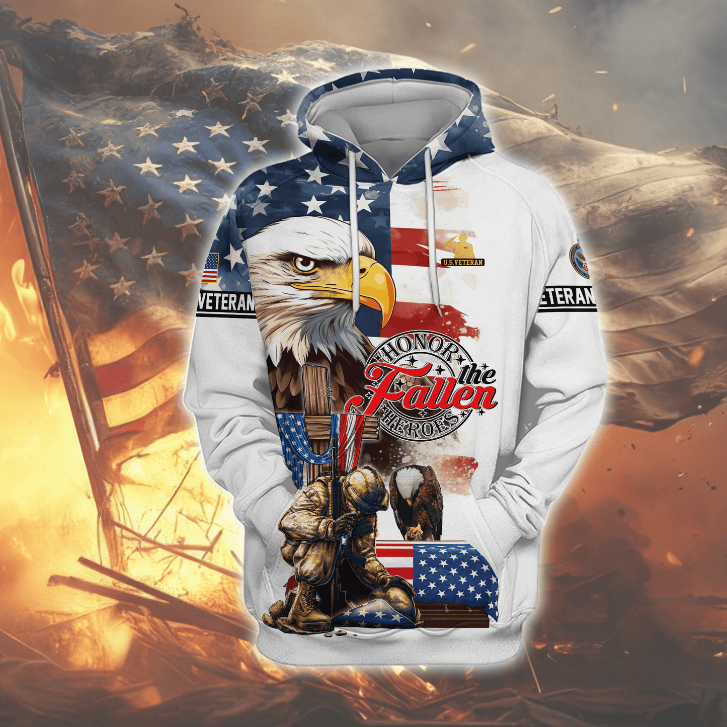 U.S. Coast Guard Eagle Hoodie | Patriotic Gift