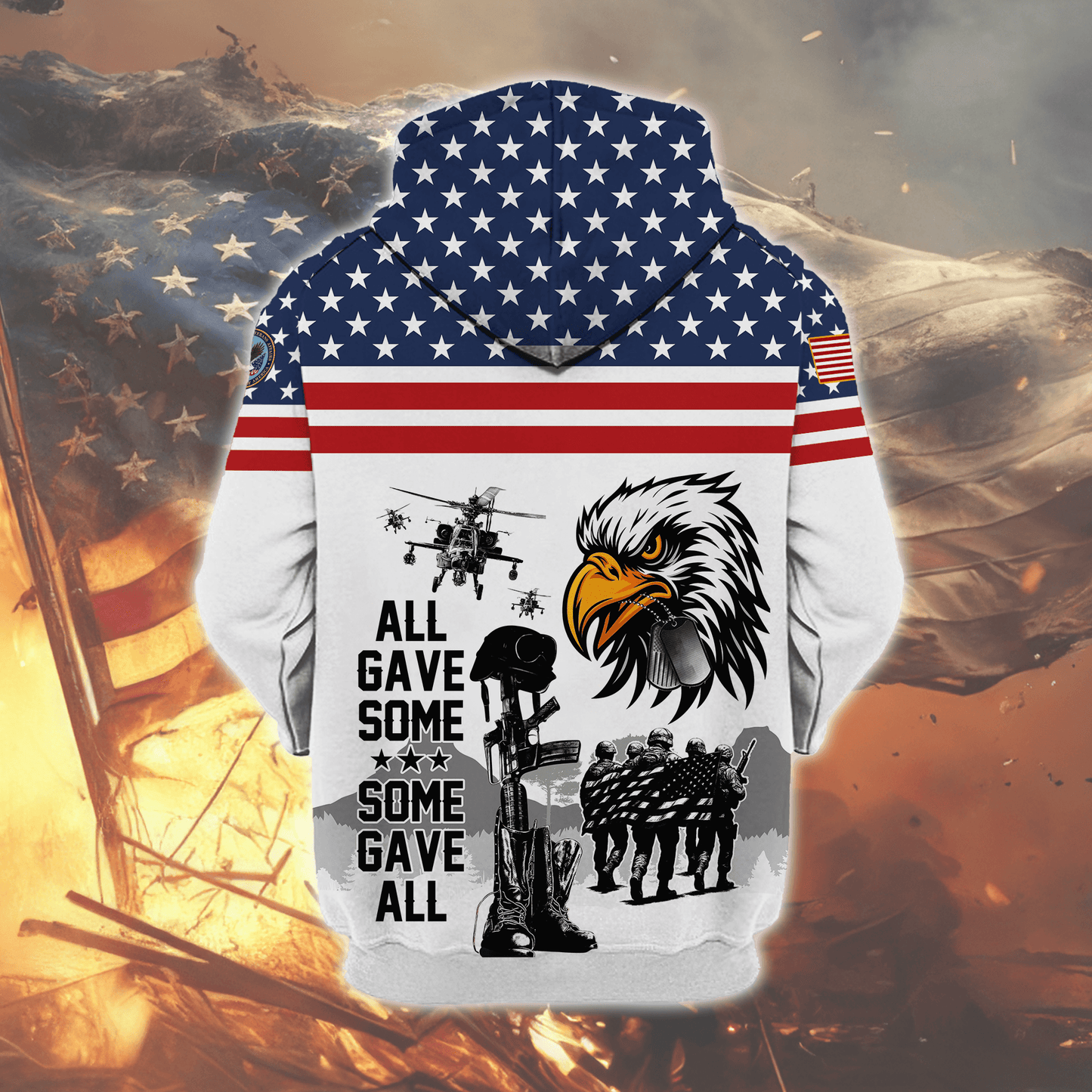 U.S. Coast Guard Eagle Hoodie VET31103 | Patriotic Gift