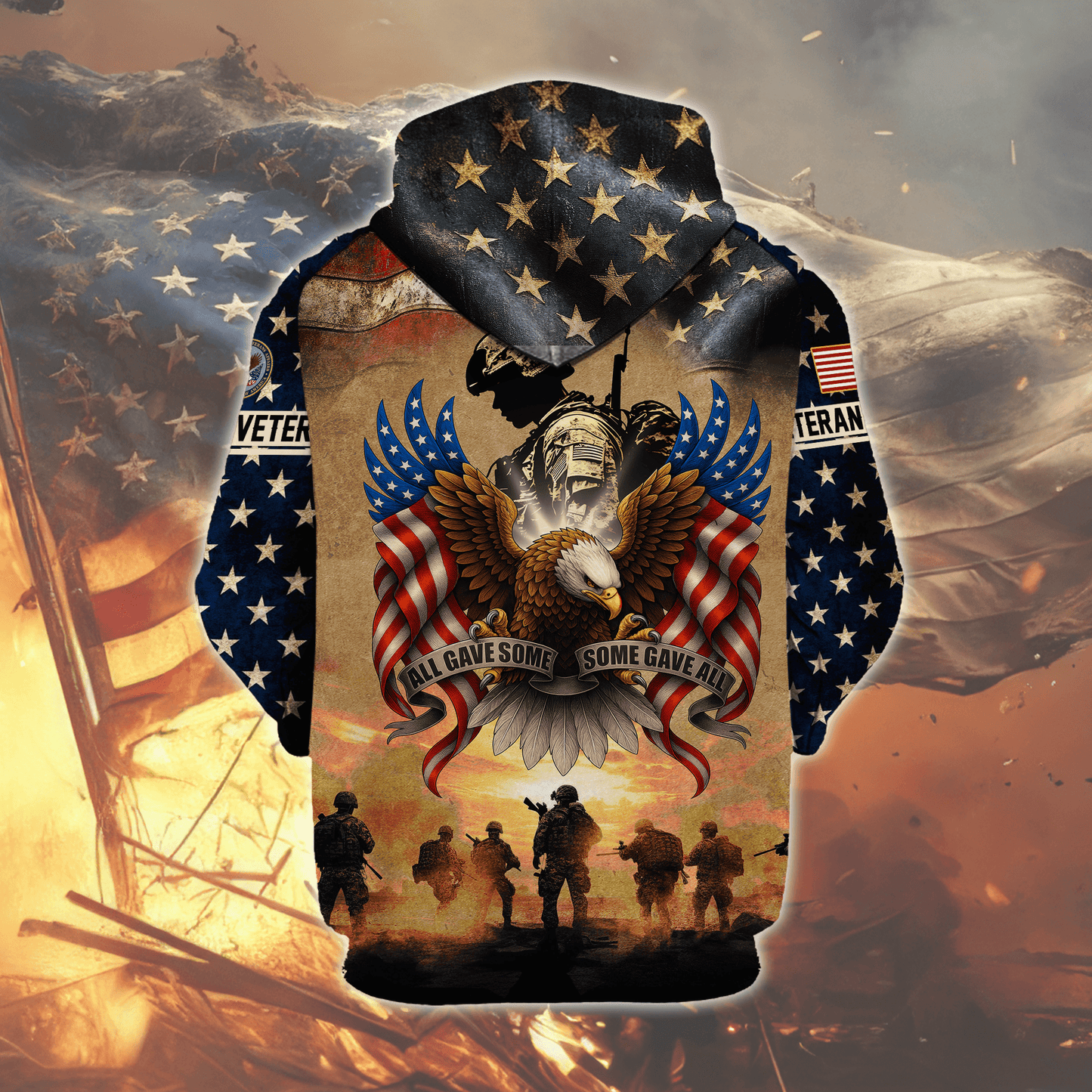 U.S. Coast Guard Eagle Hoodie VET31101 | Patriotic Gift