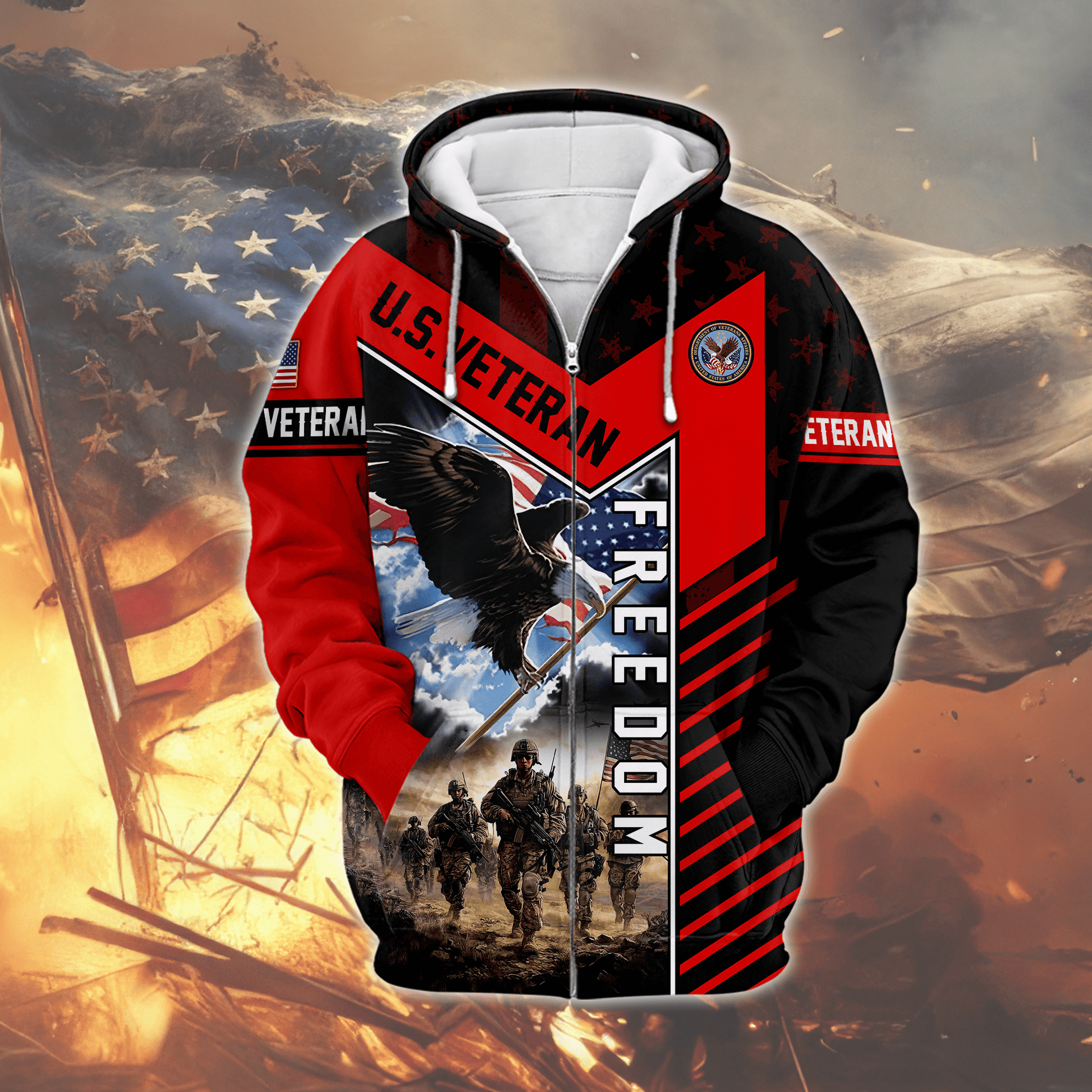 U.S. Coast Guard Eagle Hoodie | Patriotic Gift