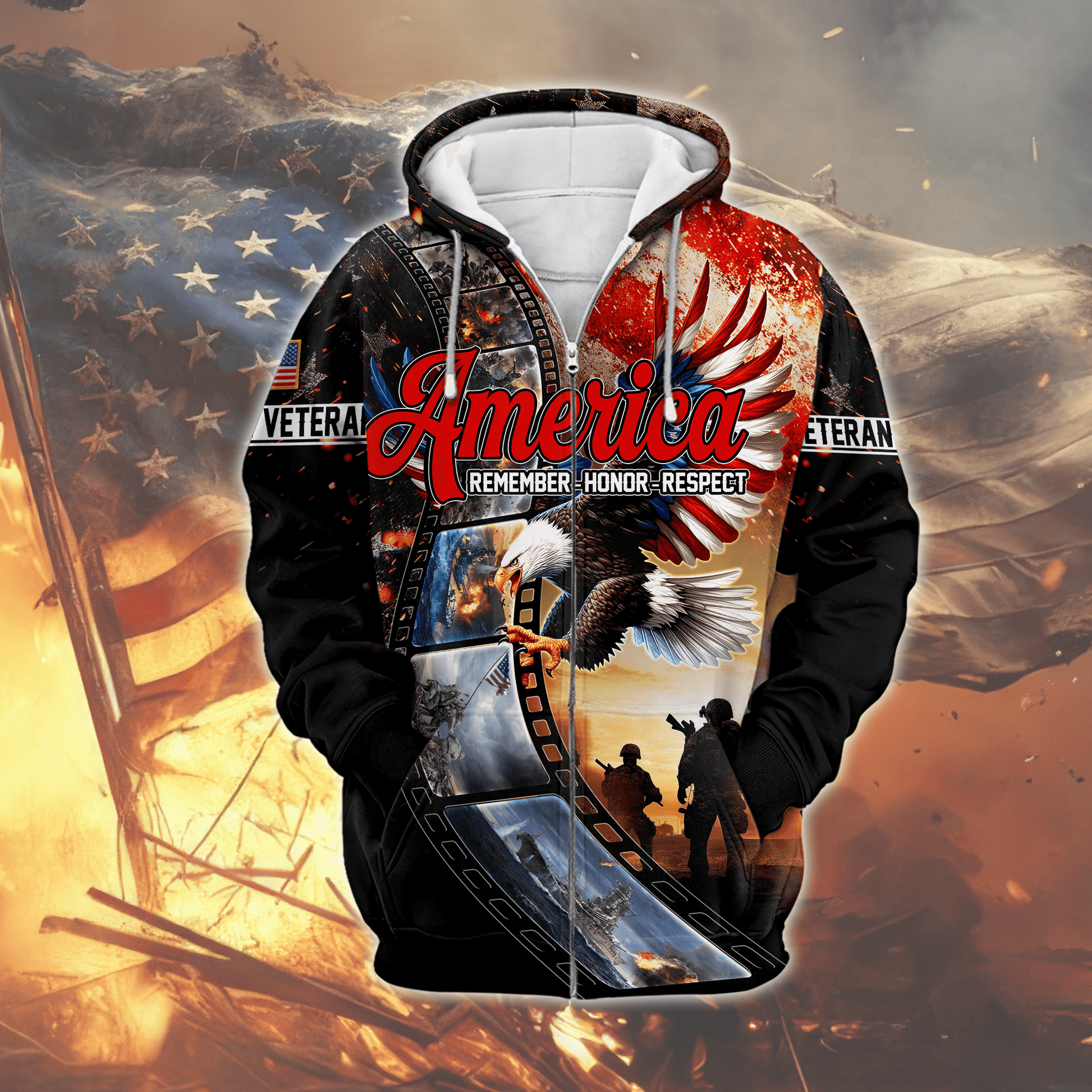 U.S. Coast Guard Eagle Hoodie | Patriotic Gift