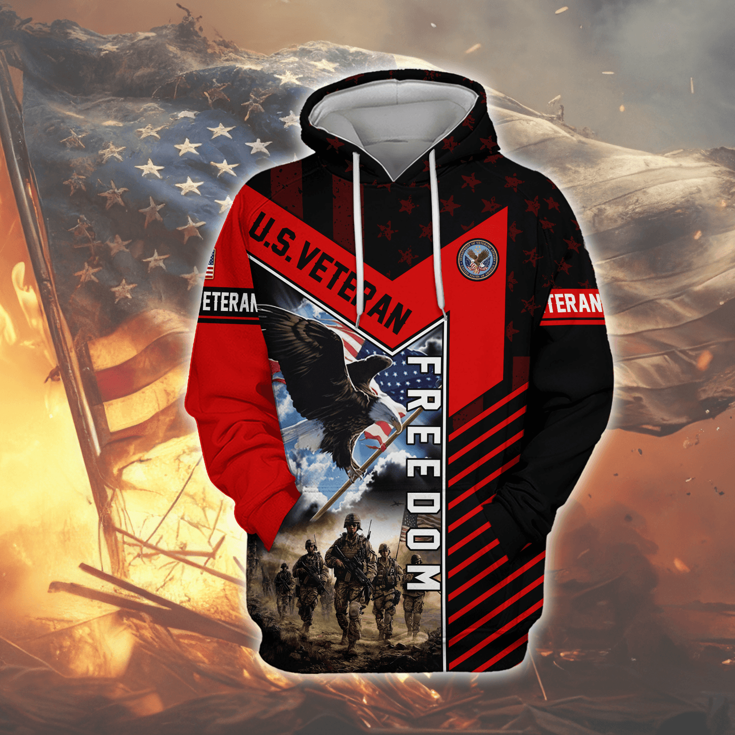 U.S. Coast Guard Eagle Hoodie | Patriotic Gift