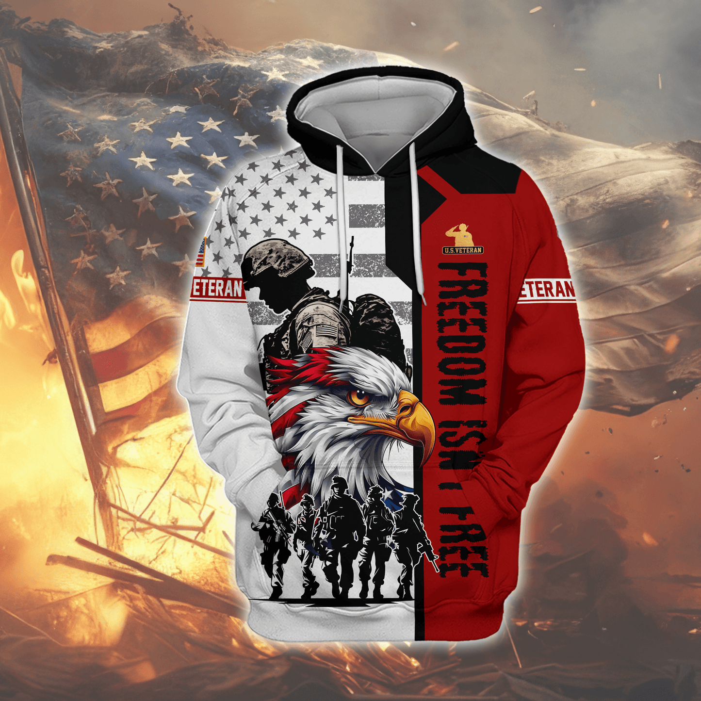 U.S. Coast Guard Eagle Hoodie | Patriotic Gift