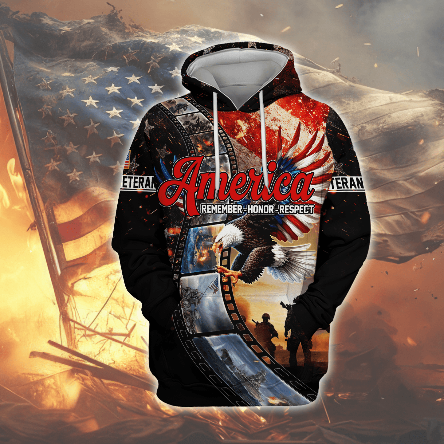 U.S. Coast Guard Eagle Hoodie | Patriotic Gift