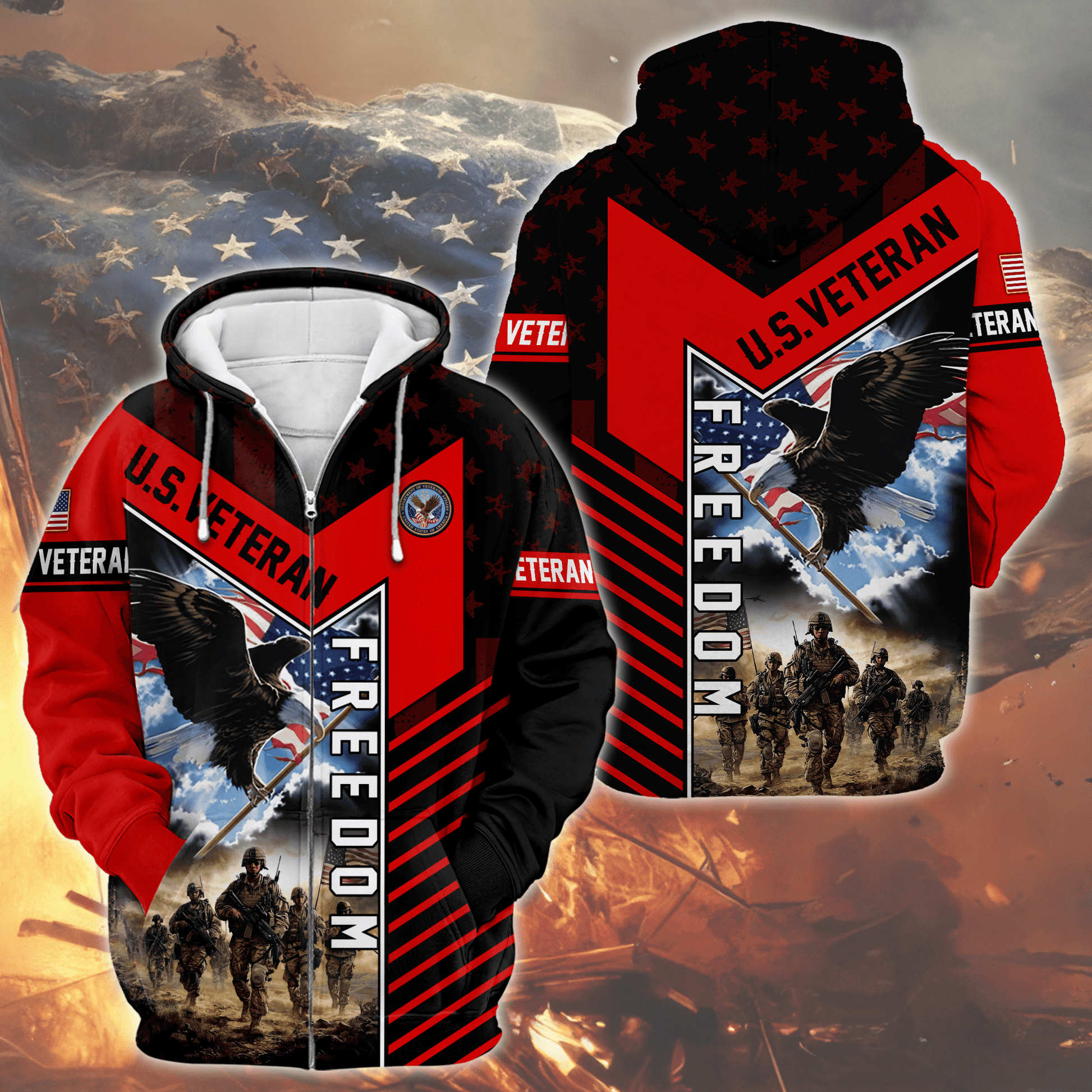 U.S. Coast Guard Eagle Hoodie | Patriotic Gift