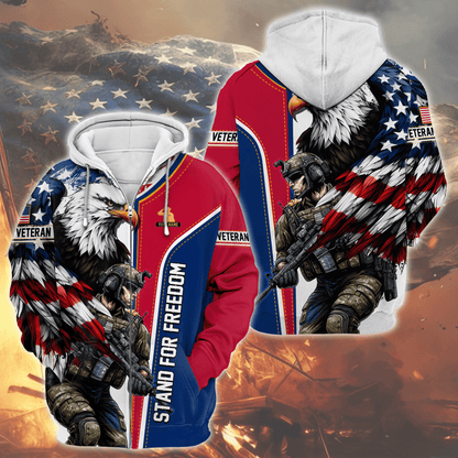 U.S. Coast Guard American Flag Hoodie | Patriotic Gift