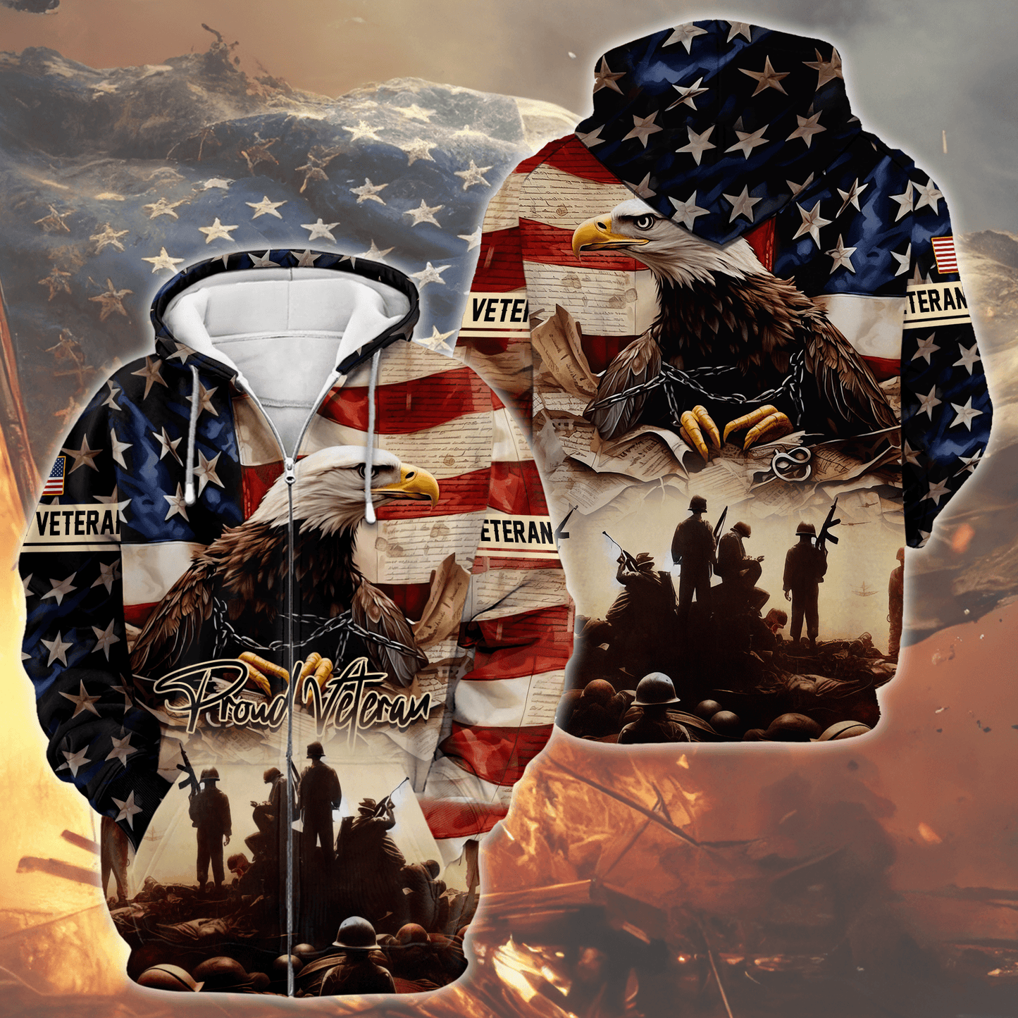 U.S. Coast Guard Eagle Hoodie | Patriotic Gift