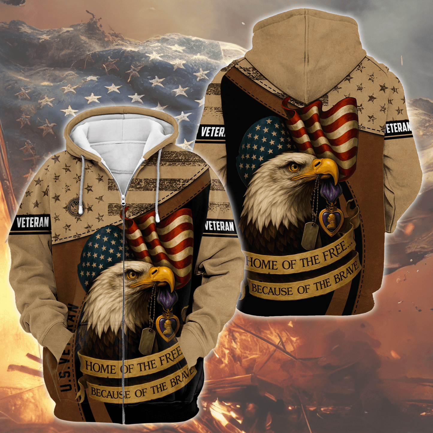 U.S. Coast Guard Eagle Hoodie | Patriotic Gift