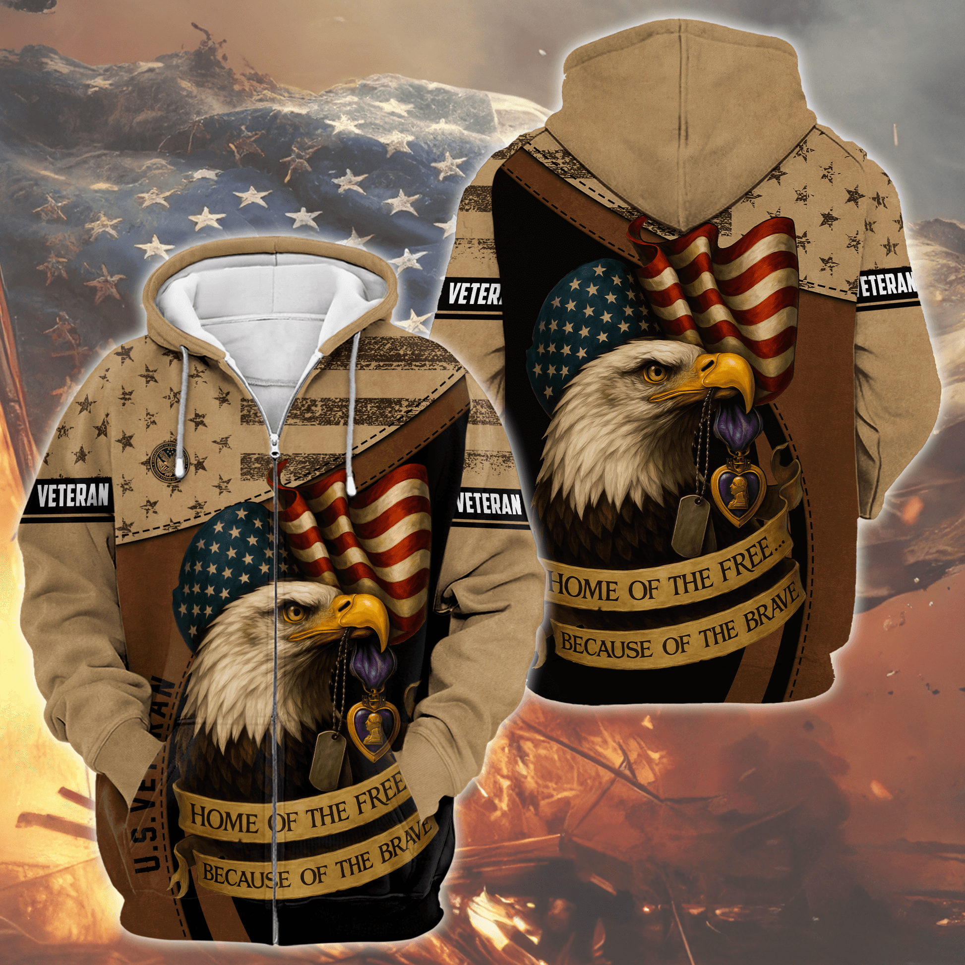 U.S. Coast Guard Eagle Hoodie | Patriotic Gift