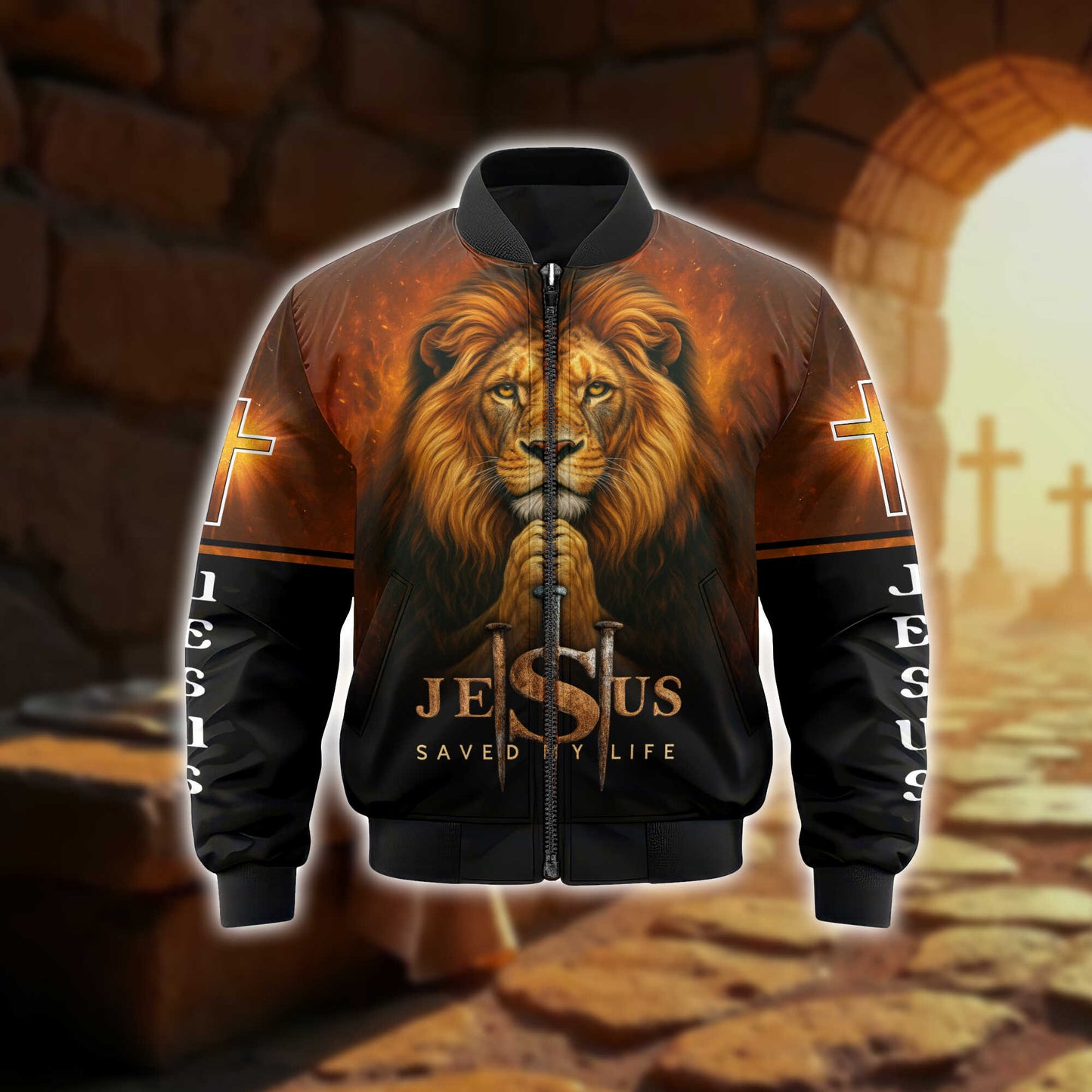 Lion of Judah Zip Hoodie | Christian Gift