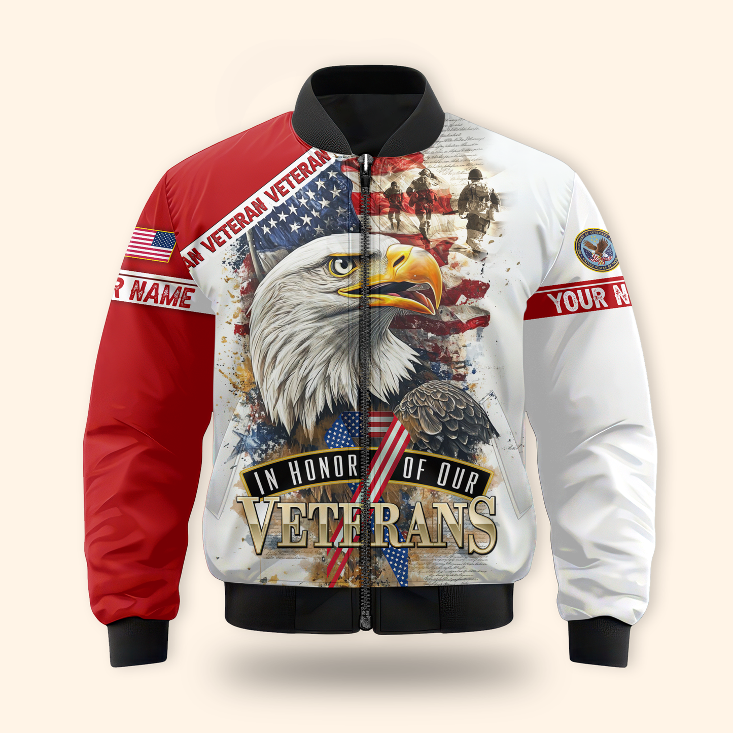 U.S. Coast Guard American Flag Hoodie | Patriotic Gift
