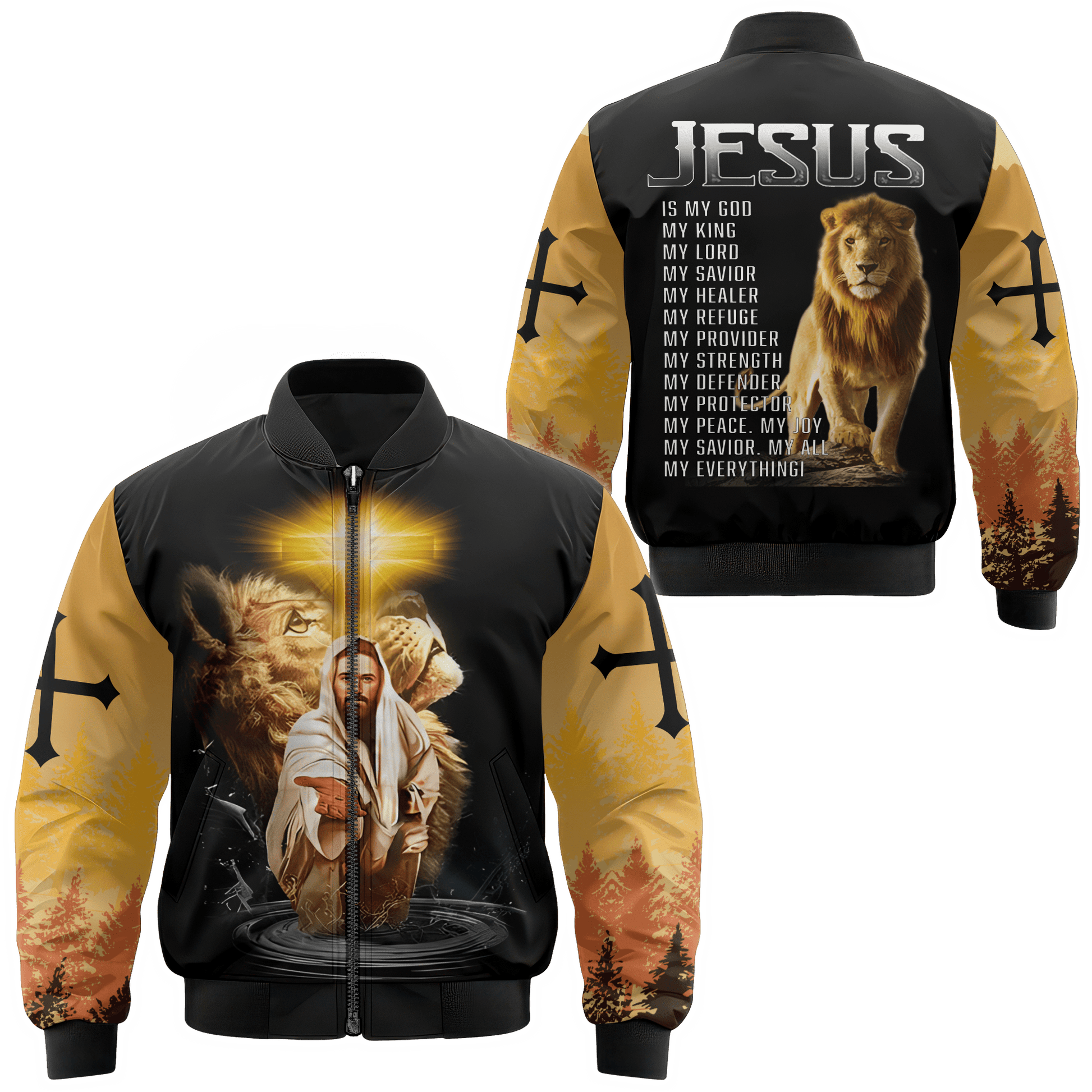 Jesus "My All, My Everything" Zip Hoodie | Christian Gift