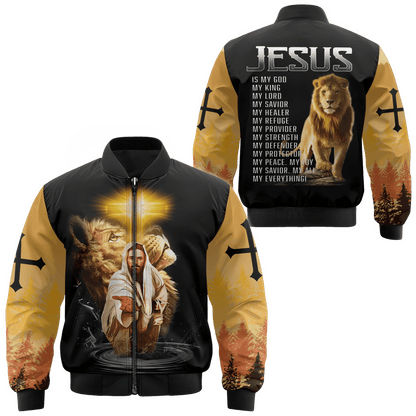 Jesus "My All, My Everything" Zip Hoodie | Christian Gift