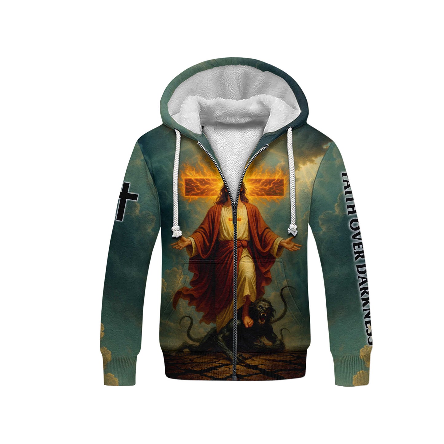 Cross Zip Hoodie | Christian Gift