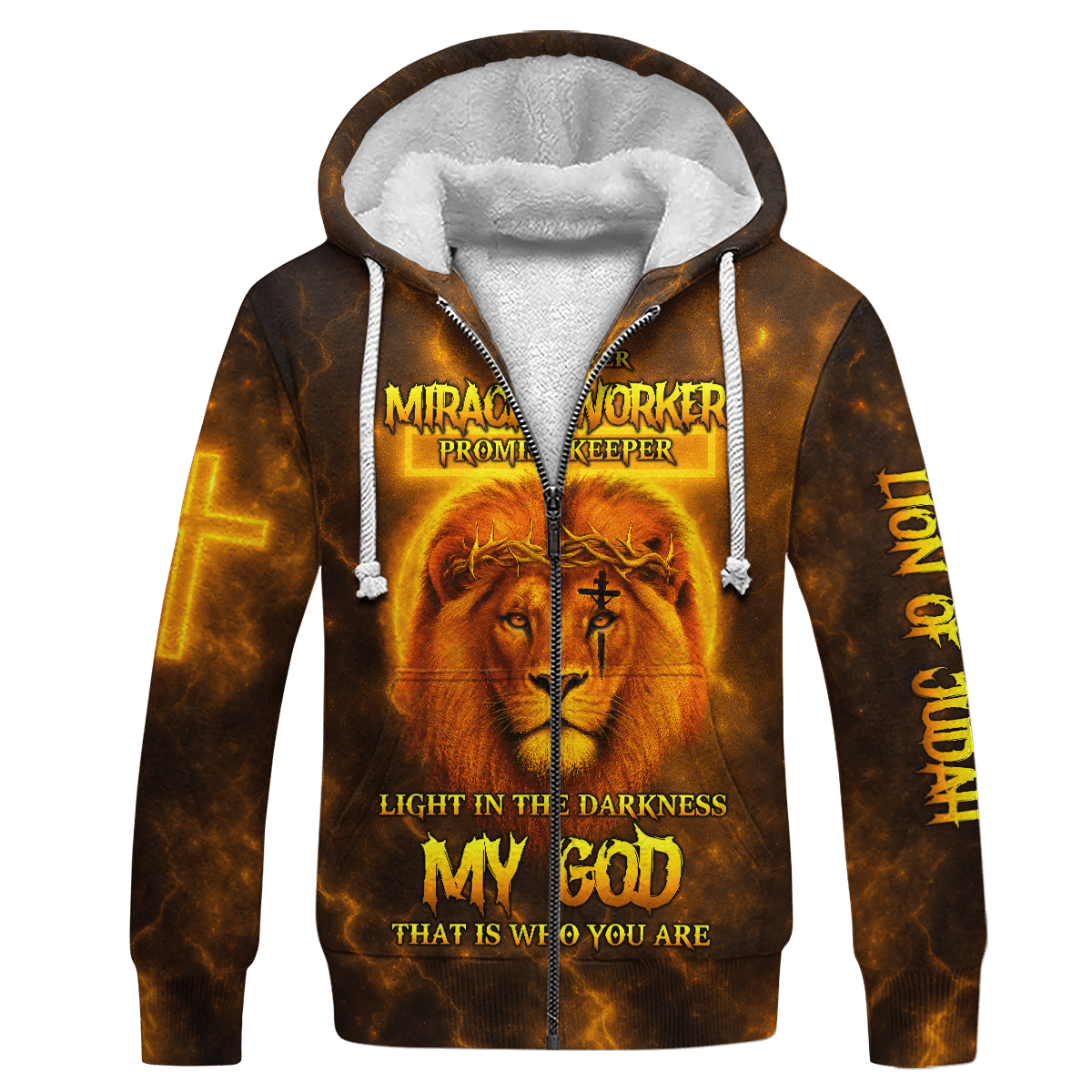 Lion of Judah – Wear Your Faith Boldly Zip Hoodie | Christian Gift