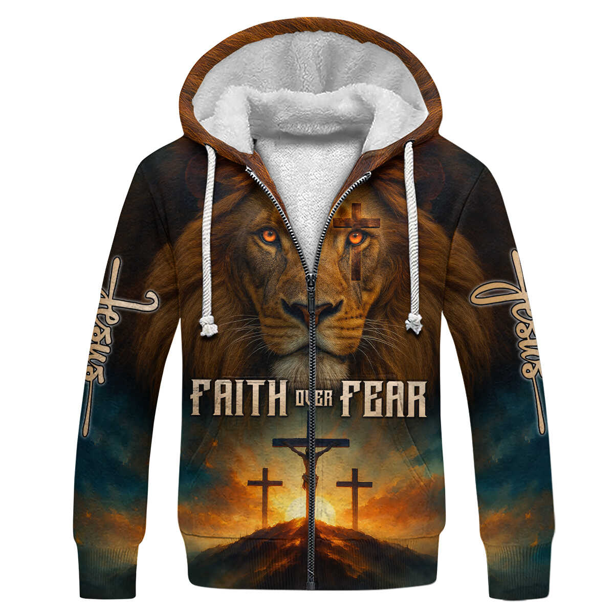 Cross Zip Hoodie | Christian Gift