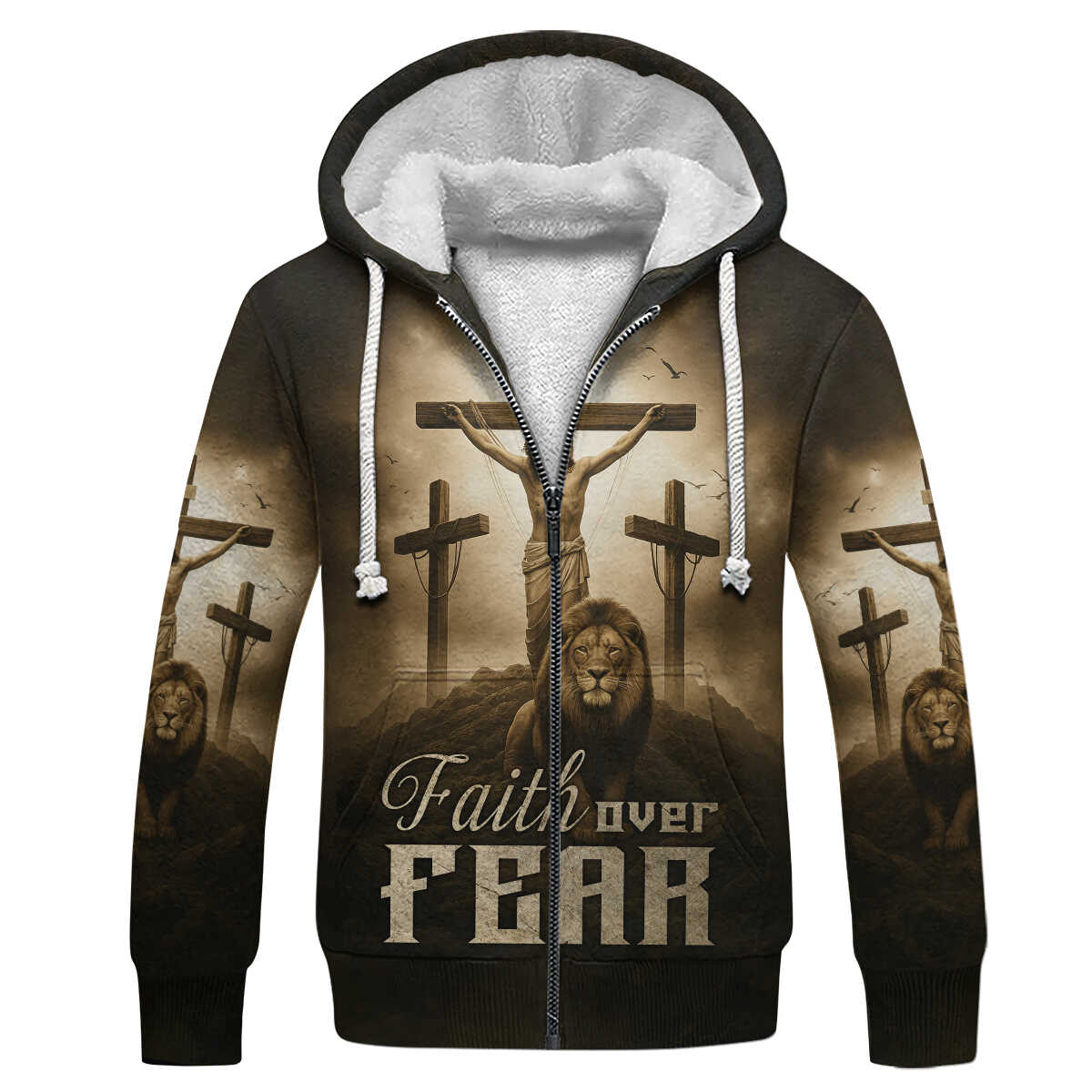 Lion of Judah Zip Hoodie | Christian Gift