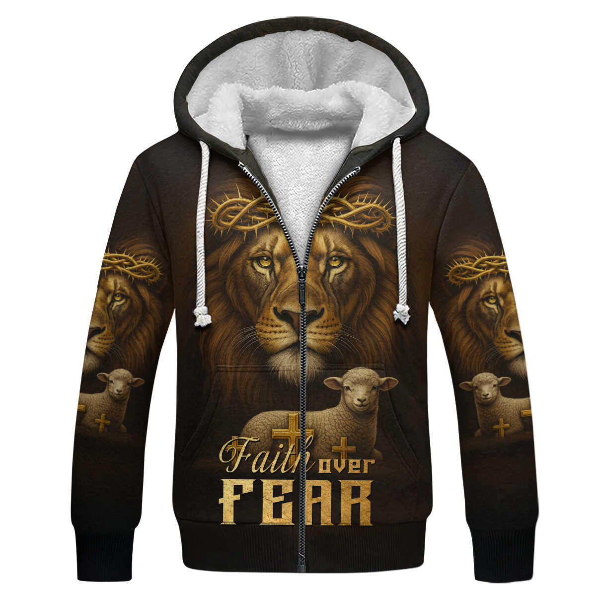 Lion of Judah Zip Hoodie | Christian Gift