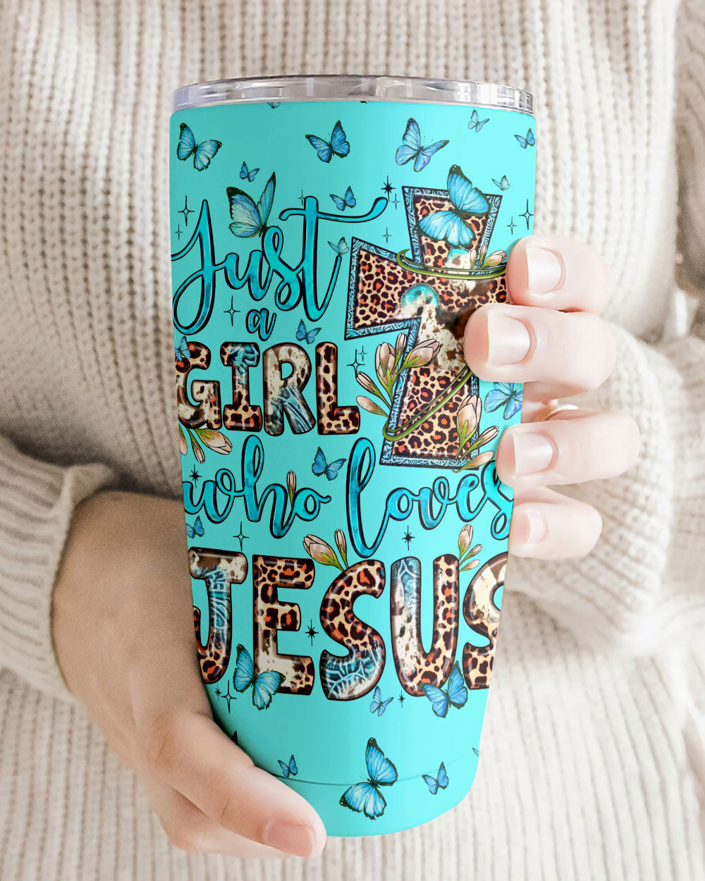 Just A Girl Who Loves Jesus Tumbler – Ty0707232 | Christian Gift