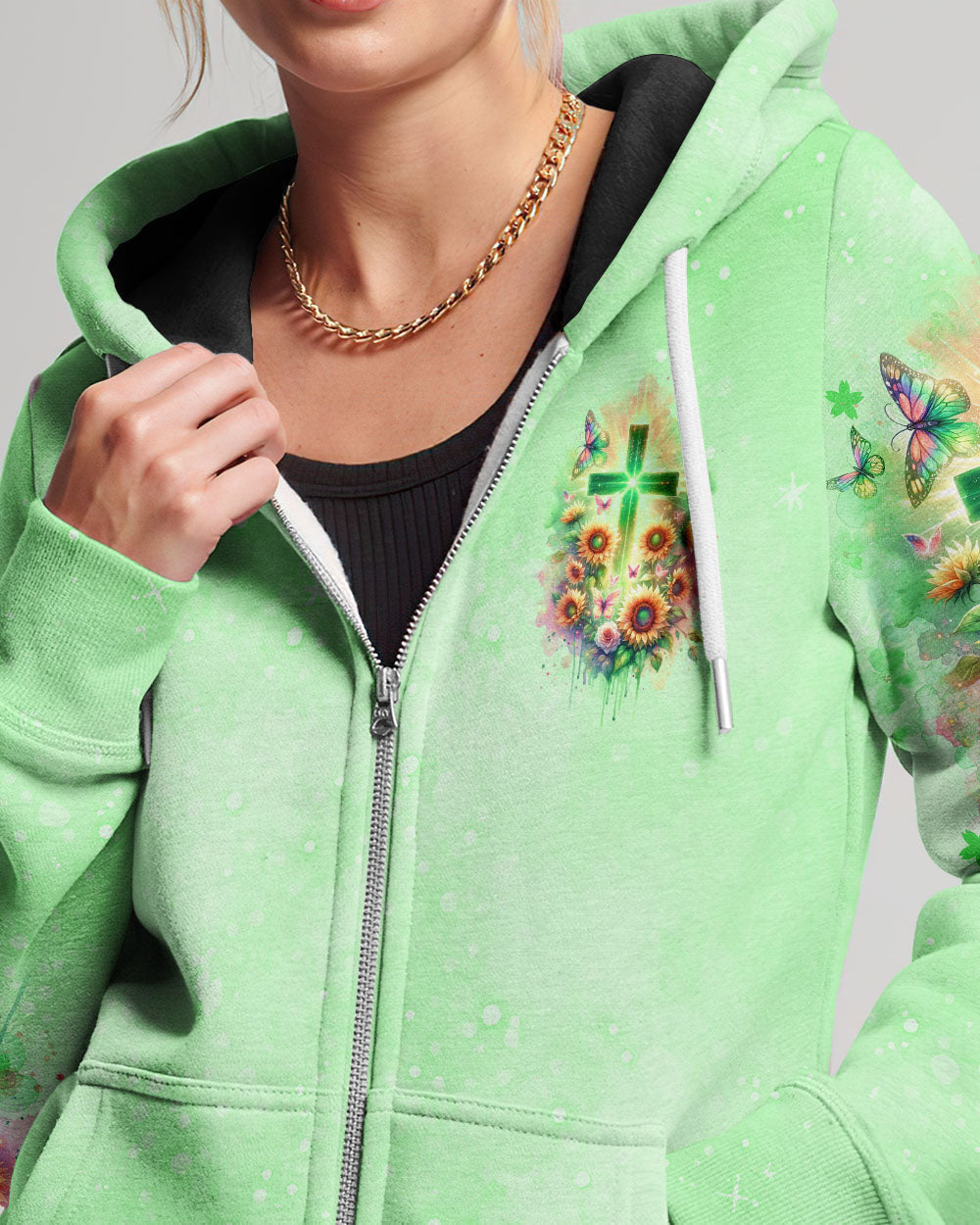 Cross Hoodie Tlno2511232 | Christian Gift