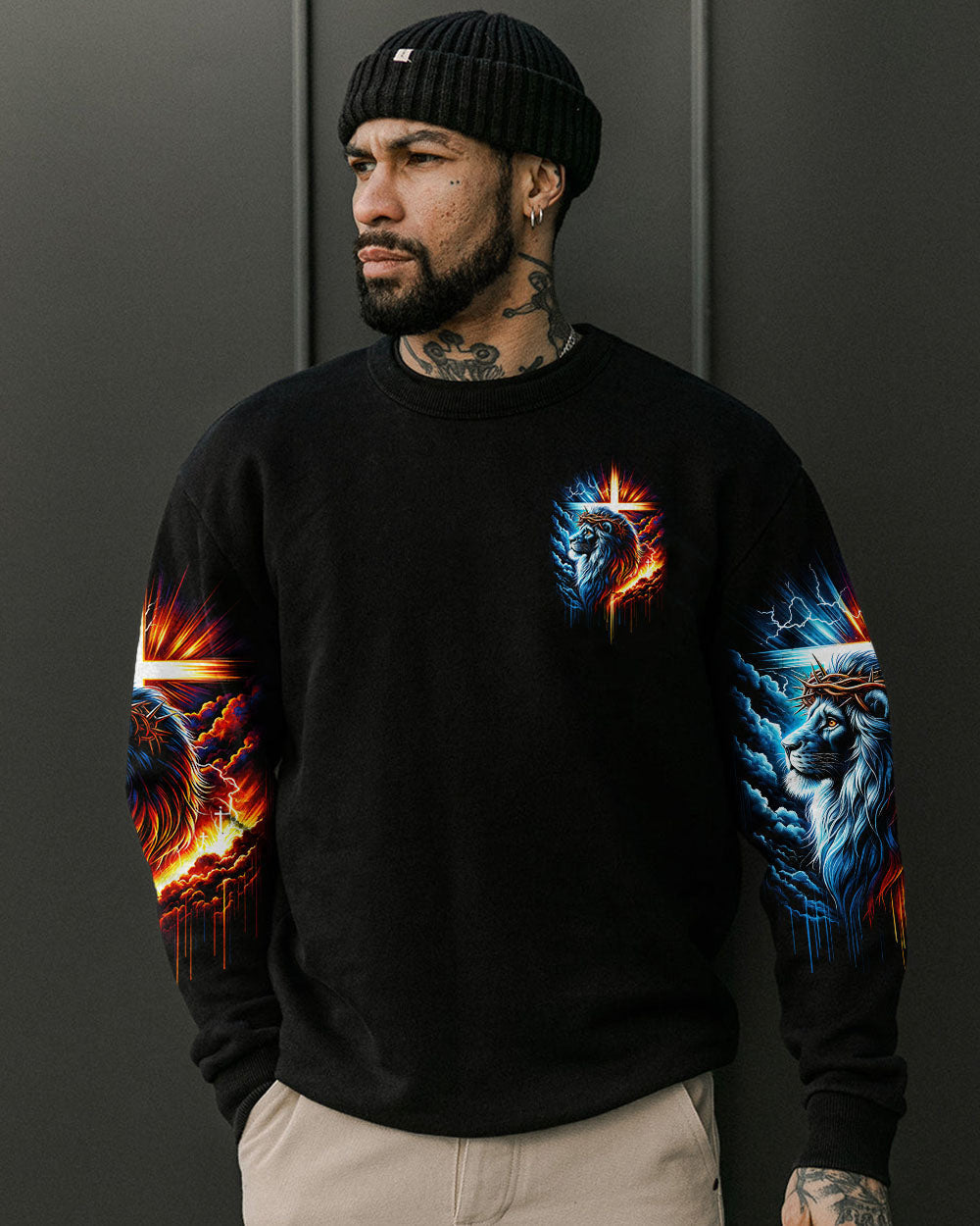 Lion of Judah Hoodie Ty1801241 | Christian Gift
