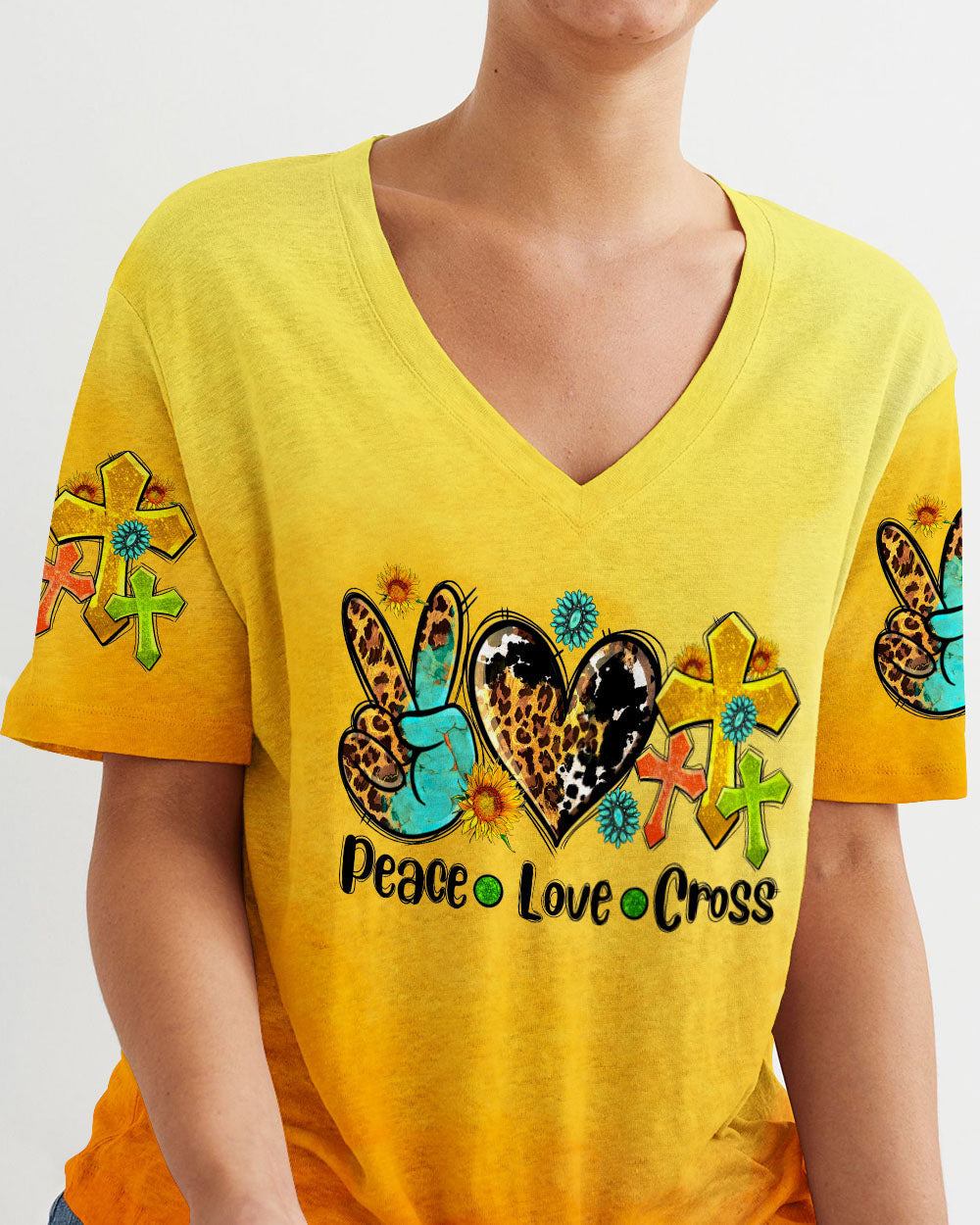 Cross T-Shirt Ty0707232 | Christian Gift
