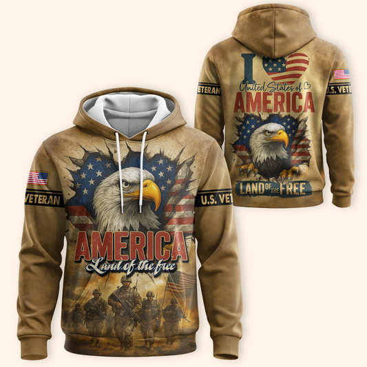 U.S. Coast Guard Eagle Hoodie | Patriotic Gift