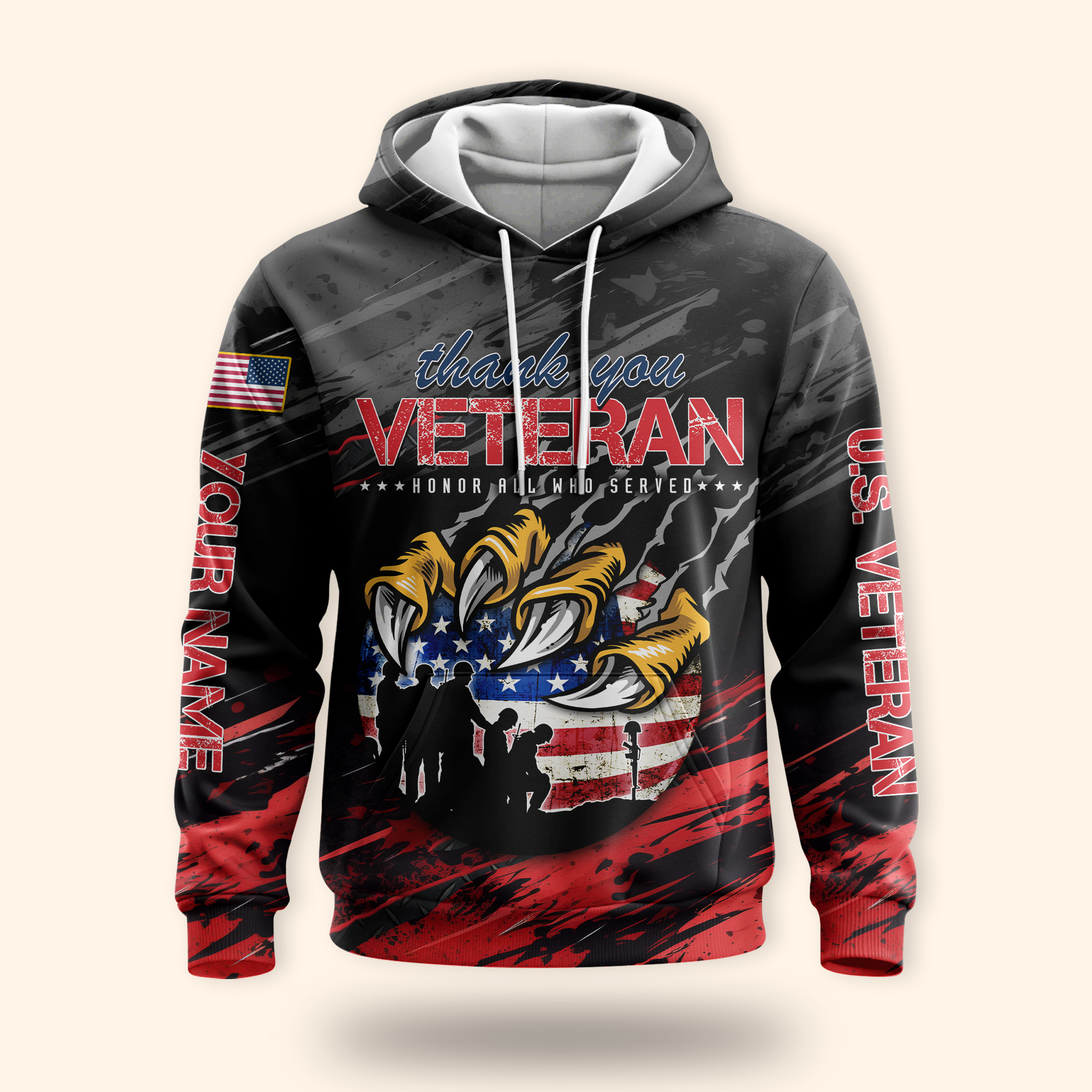 U.S. Coast Guard Eagle Hoodie | Patriotic Gift