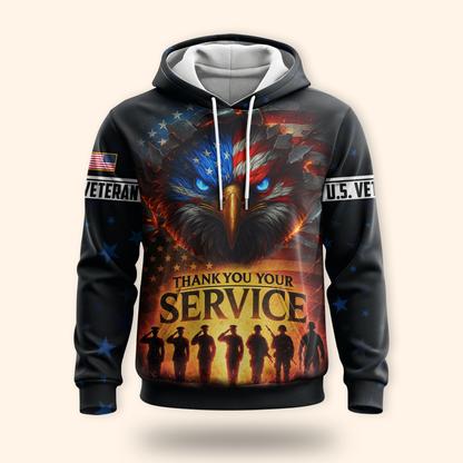 U.S. Coast Guard Eagle Hoodie | Patriotic Gift