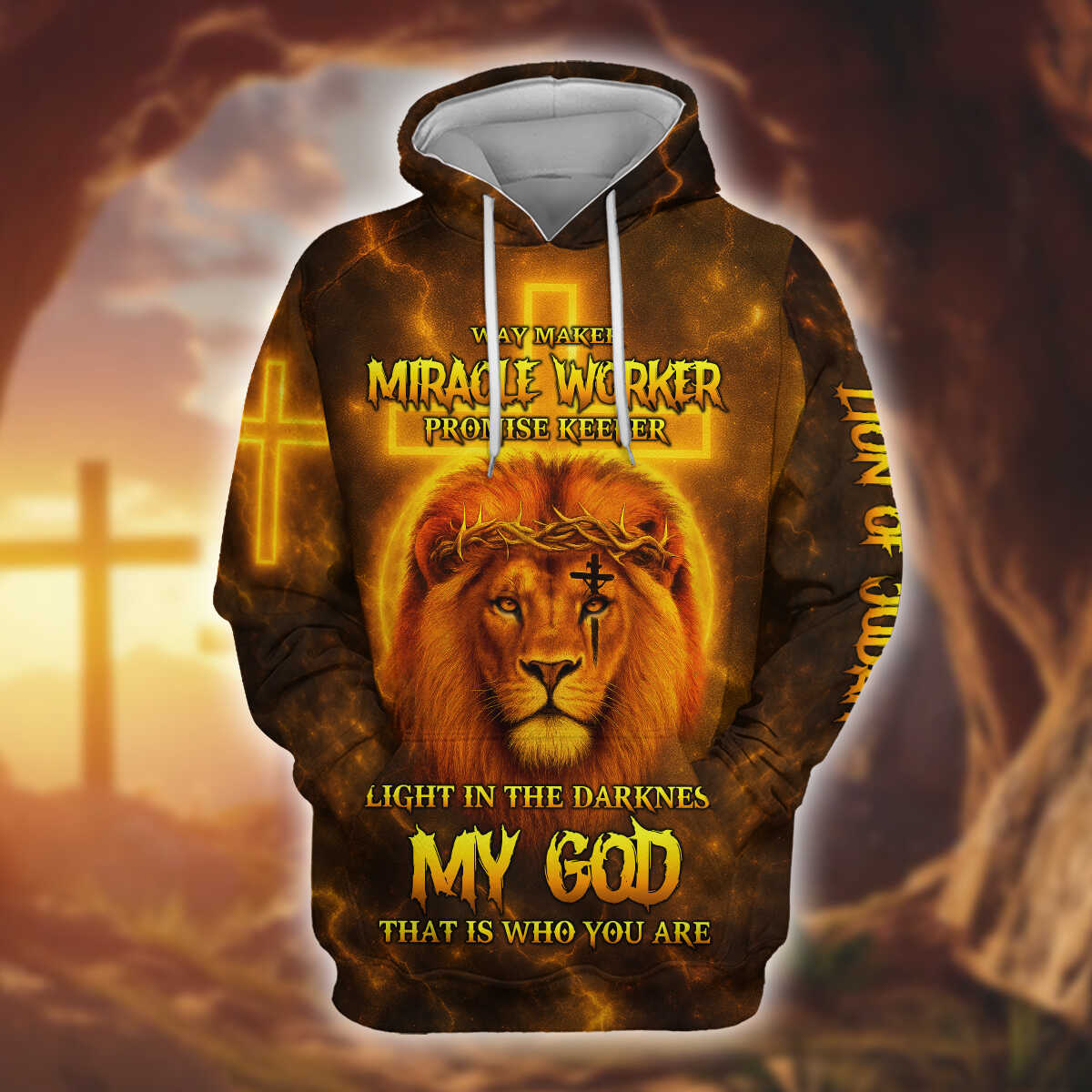 Lion of Judah – Wear Your Faith Boldly Zip Hoodie | Christian Gift