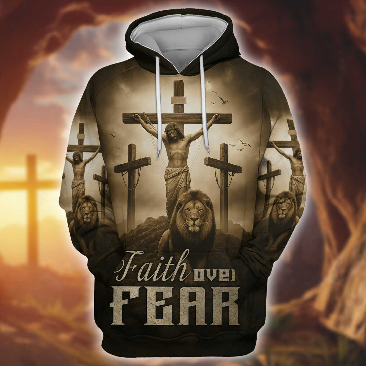 Lion of Judah Zip Hoodie | Christian Gift