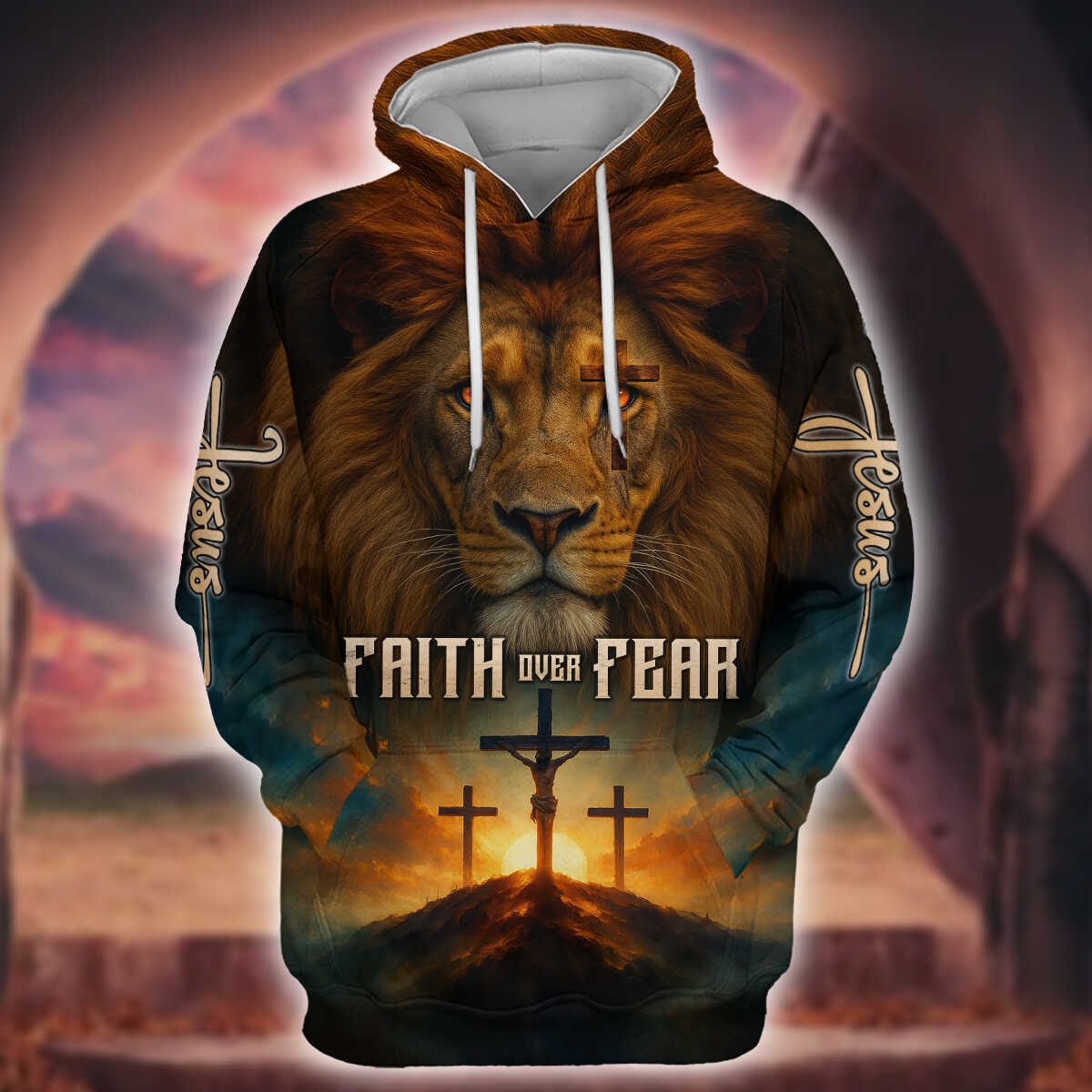 Cross Zip Hoodie | Christian Gift
