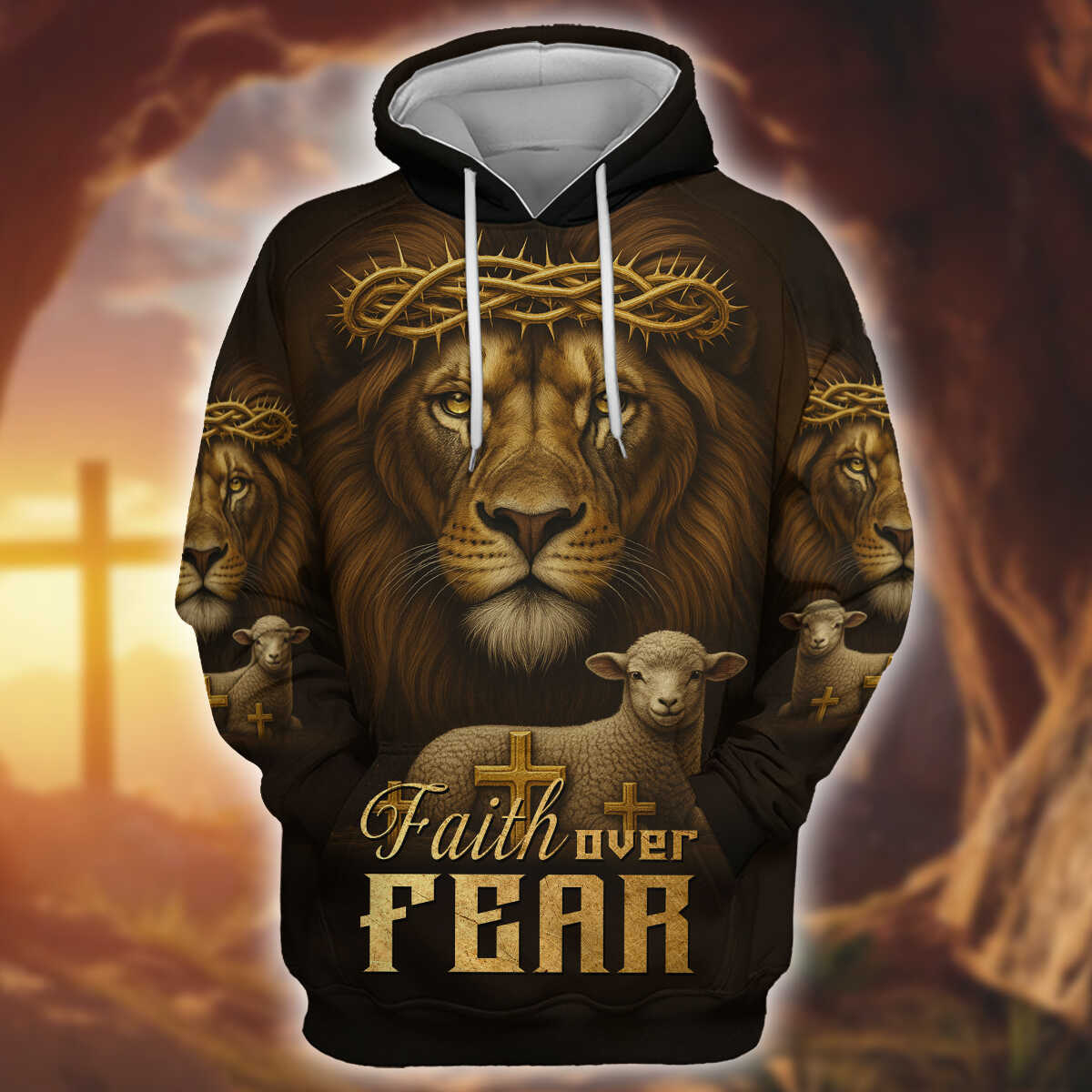 Lion of Judah Zip Hoodie | Christian Gift