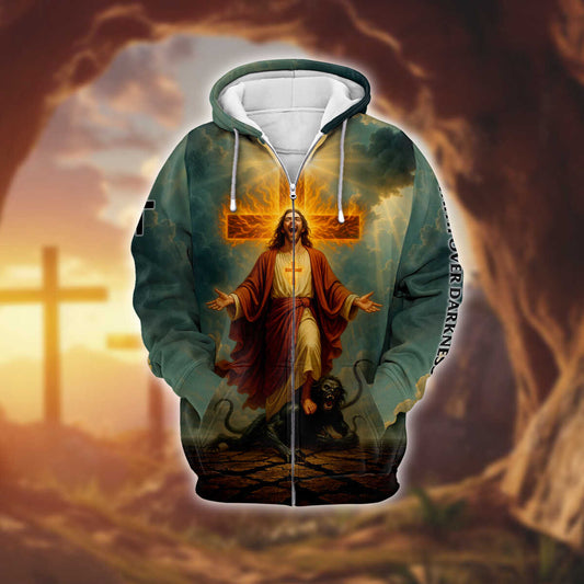 Cross Zip Hoodie | Christian Gift