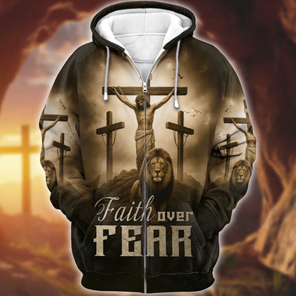 Lion of Judah Zip Hoodie | Christian Gift